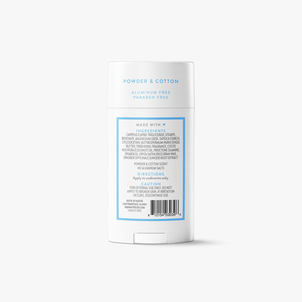 Deodorant Stick - Powder & Cotton / Classic / 2.65oz - Clean Care Essential