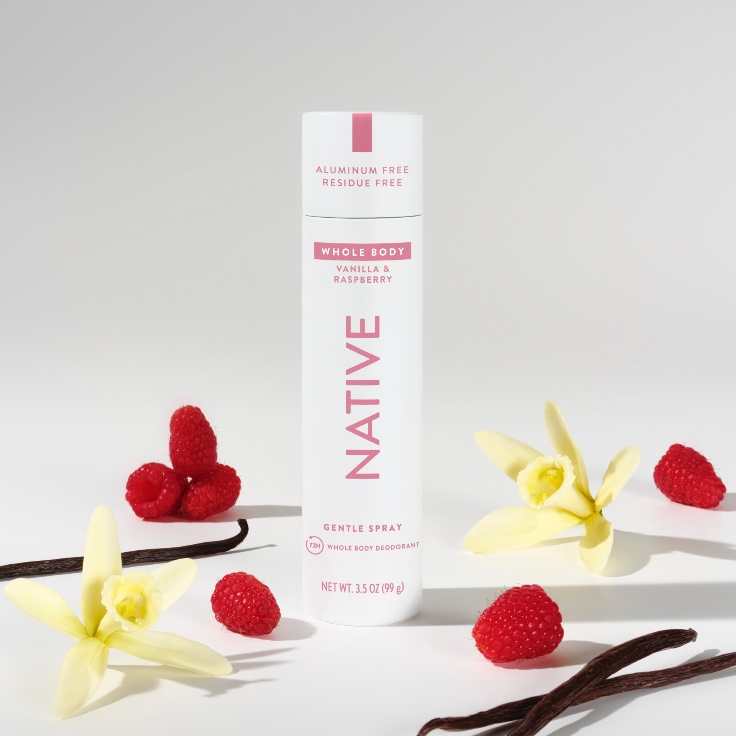 Whole Body Deodorant Spray - Vanilla & Raspberry / Classic / 3.5oz - Clean Care Essential