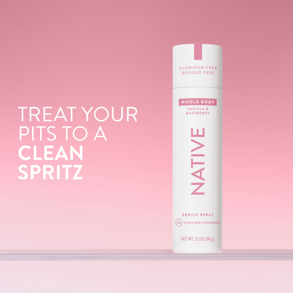 Whole Body Deodorant Spray - Vanilla & Raspberry / Classic / 3.5oz - Clean Care Essential