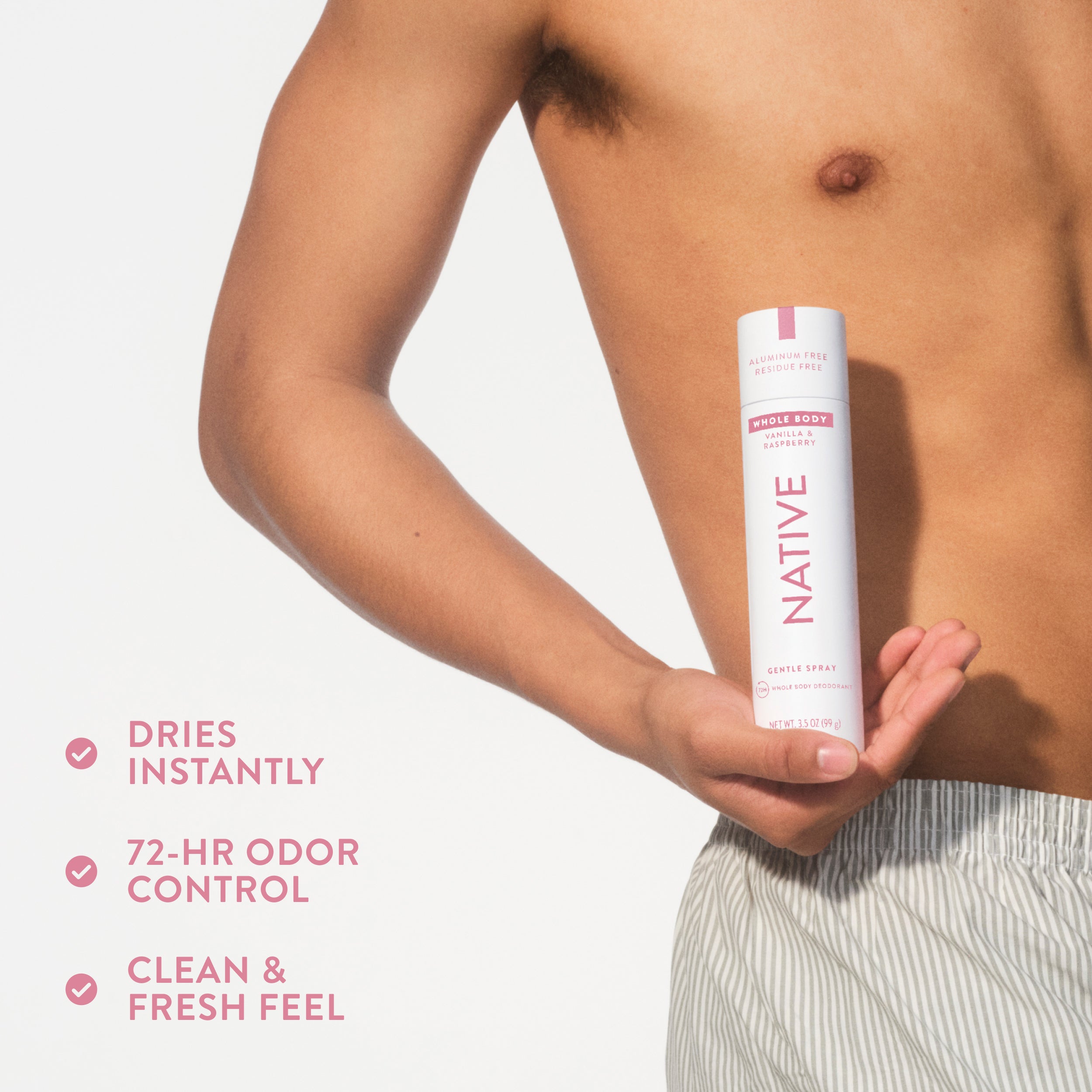 Whole Body Deodorant Spray - Vanilla & Raspberry / Classic / 3.5oz - Clean Care Essential