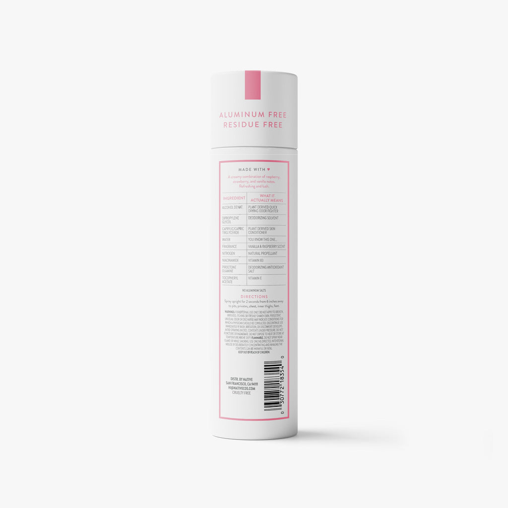 Whole Body Deodorant Spray - Vanilla & Raspberry / Classic / 3.5oz - Clean Care Essential