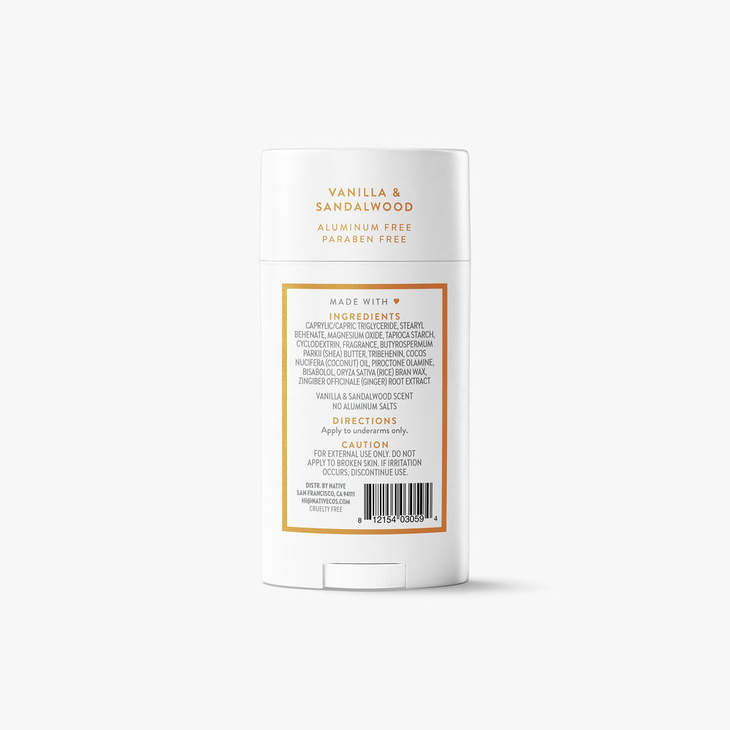 Deodorant Stick - Vanilla & Sandalwood / Classic / 2.65oz - Clean Care Essential
