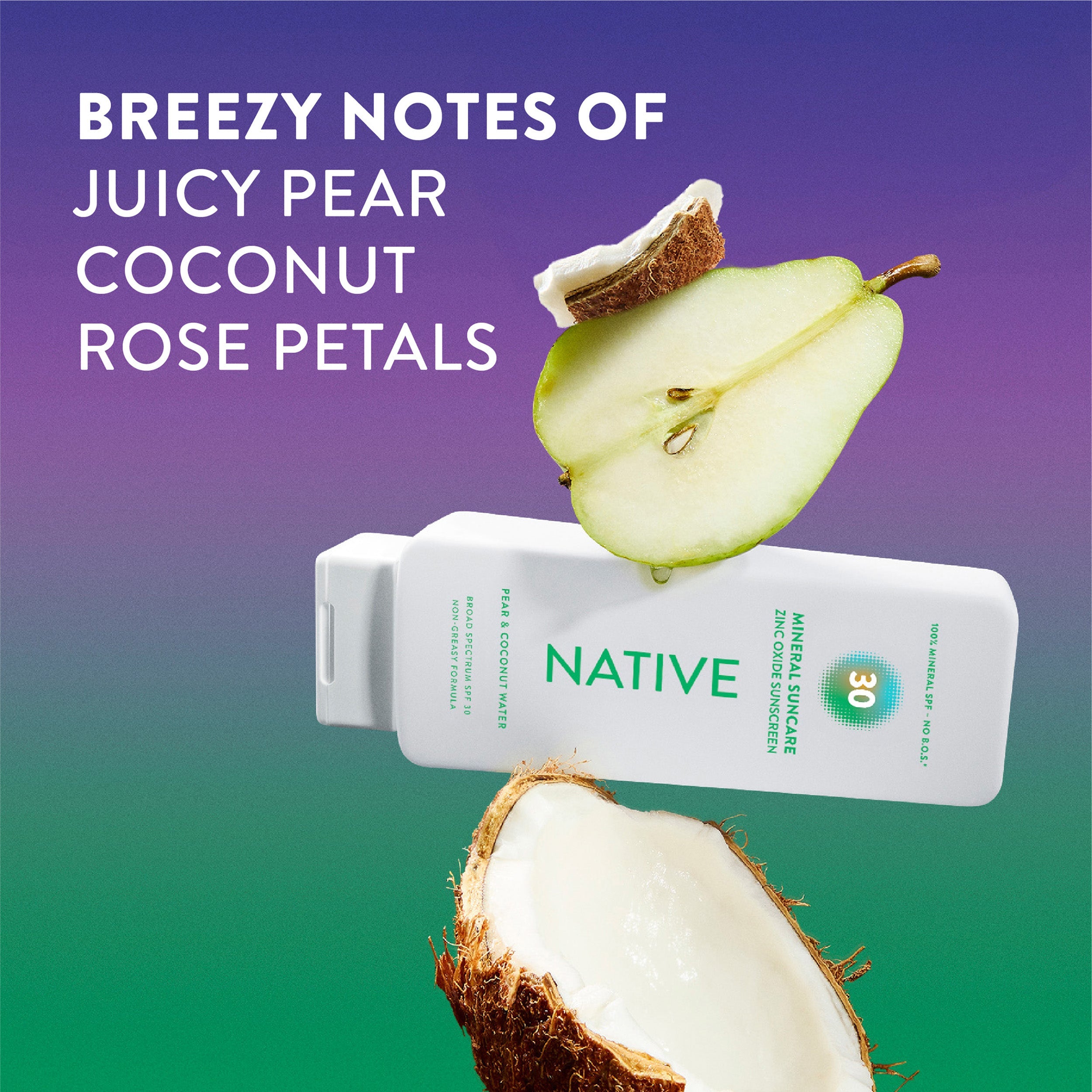 Sunscreen Lotion - Pear & Coconut Water - Polished Daily Care