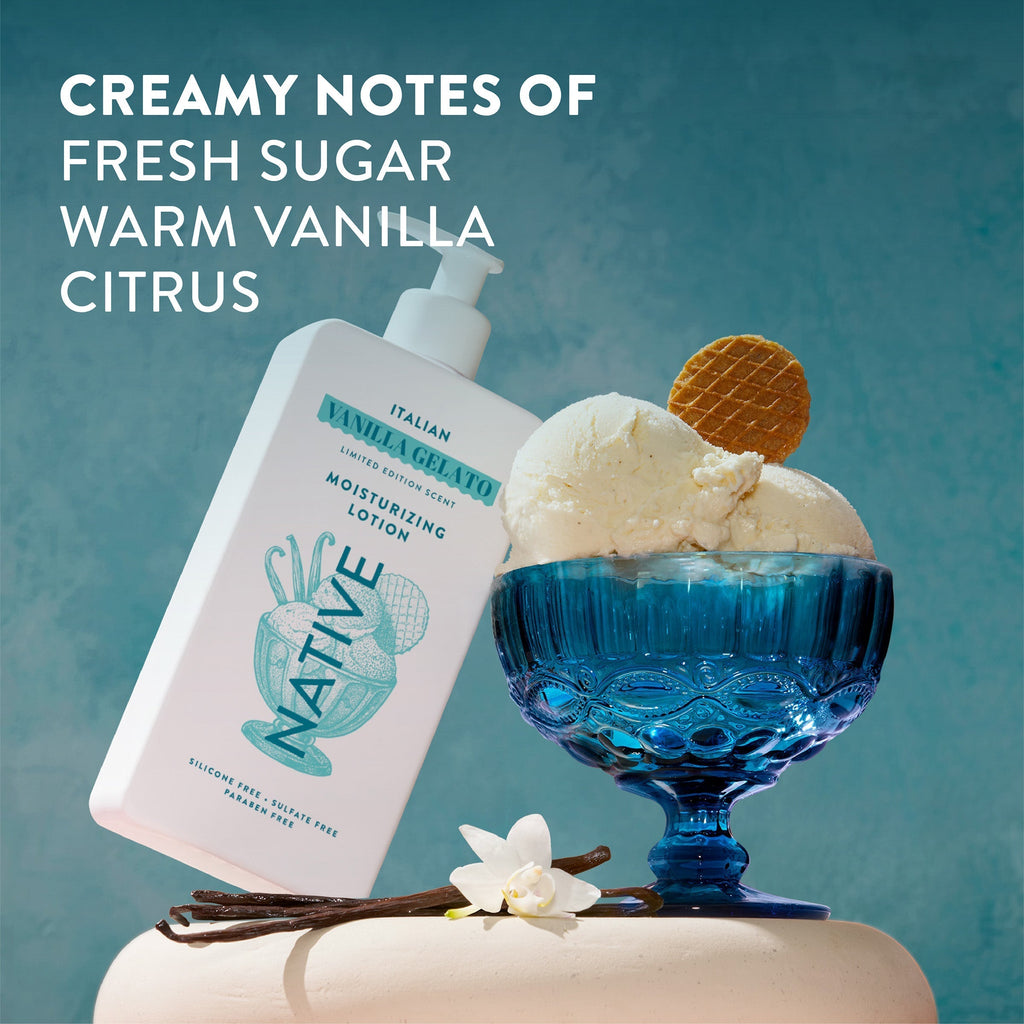 Body Lotion - Italian Vanilla Gelato / Limited Edition / 16.5oz - Clean Care Essential