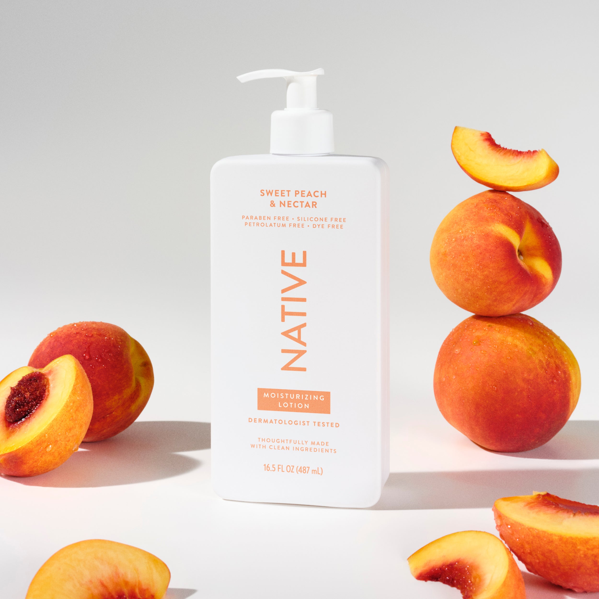 Body Lotion - Sweet Peach & Nectar / Classic / 16.5oz - Clean Care Essential