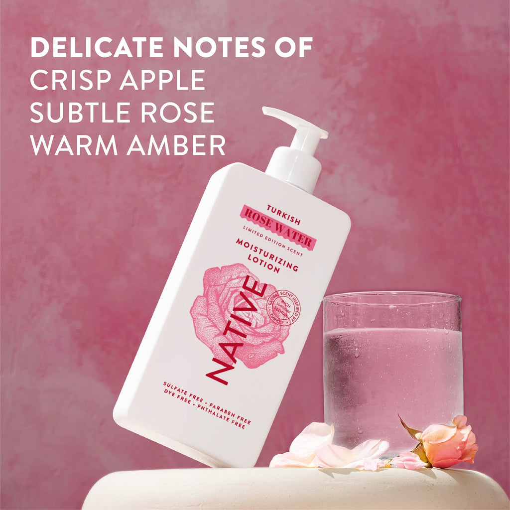 Body Lotion - Turkish Rose Water / Limited Edition / 16.5oz - Clean Care Essential
