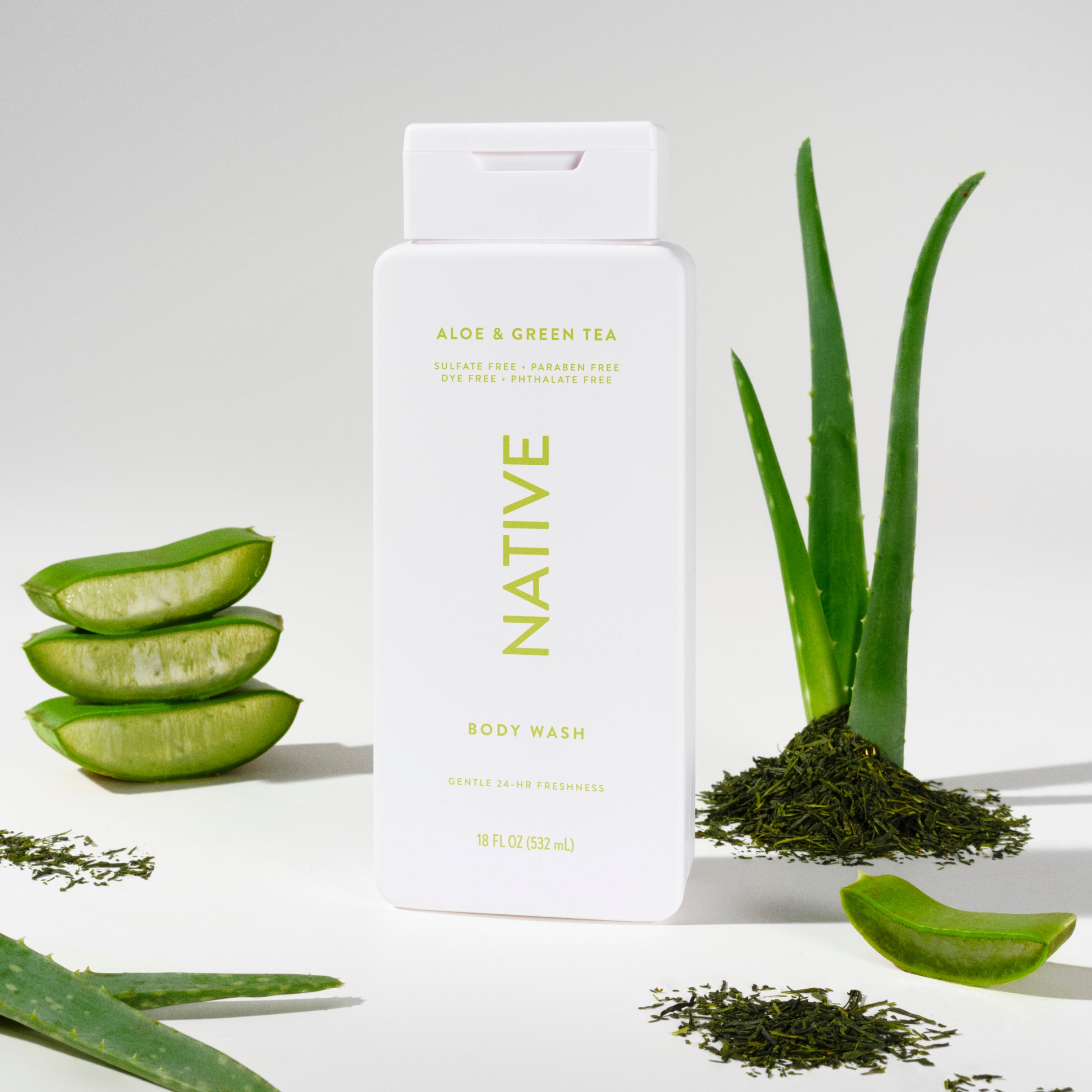 Body Wash - Aloe & Green Tea / Classic / 18oz - Clean Care Essential