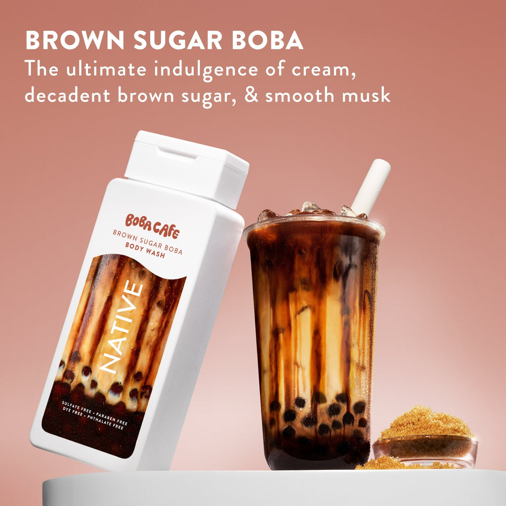 Body Wash - Brown Sugar Boba / Limited Edition / 18oz - Clean Care Essential
