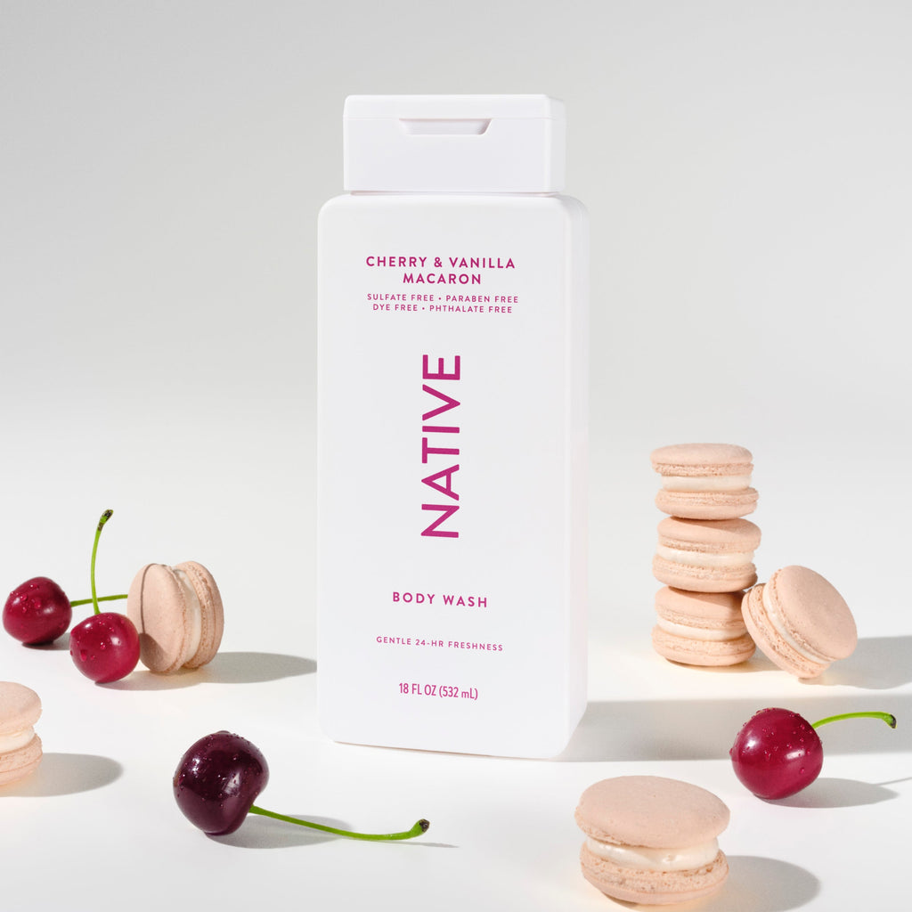 Body Wash - Cherry & Vanilla Macaron / Classic / 18oz - Clean Care Essential