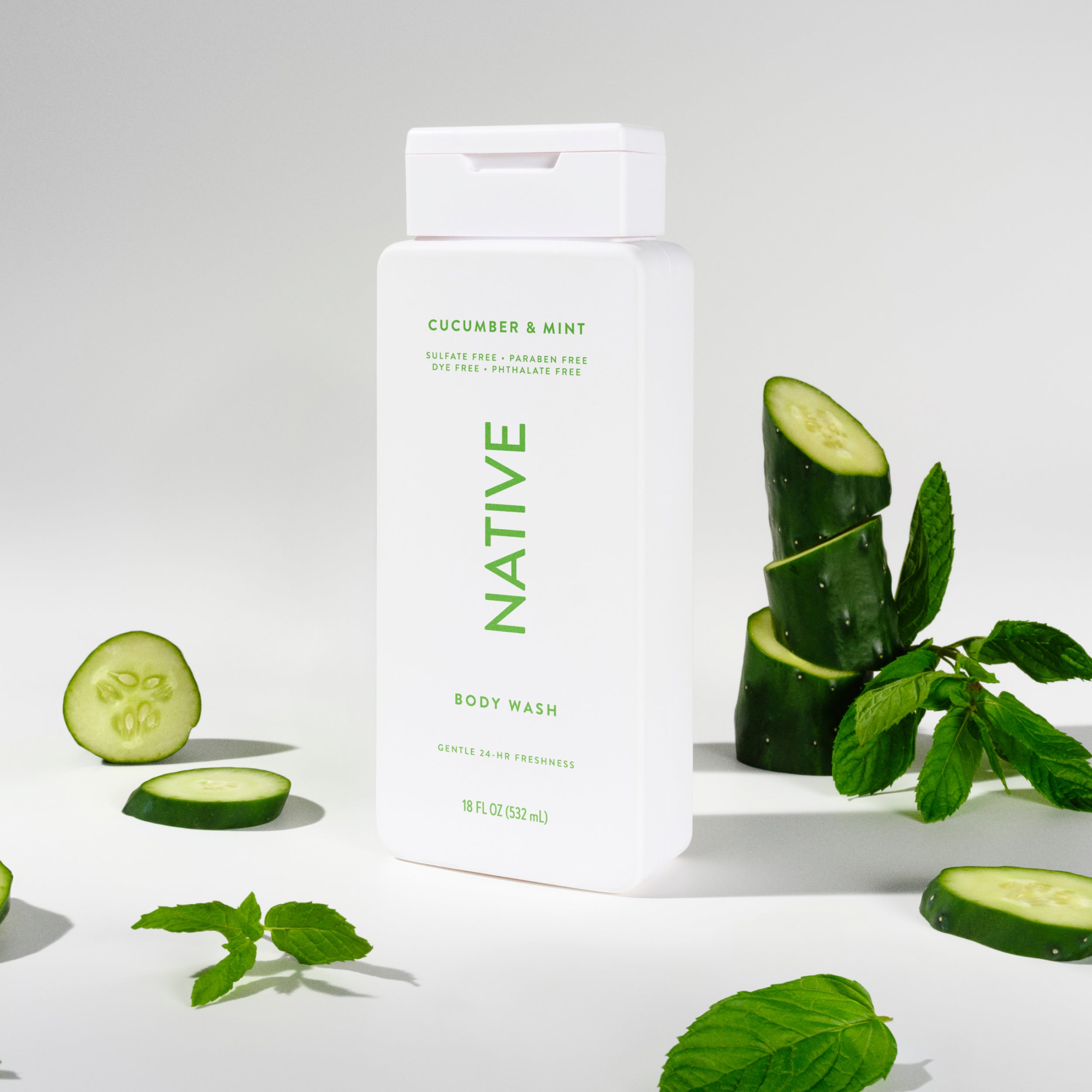 Body Wash - Cucumber & Mint / Classic / 18oz - Clean Care Essential