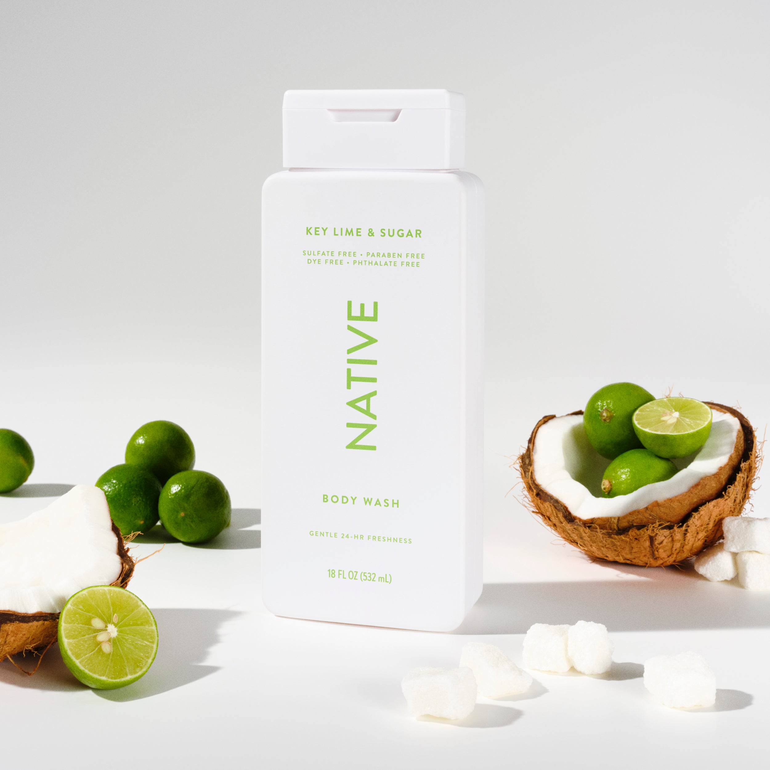 Body Wash - Key Lime & Sugar / Classic / 18oz - Clean Care Essential