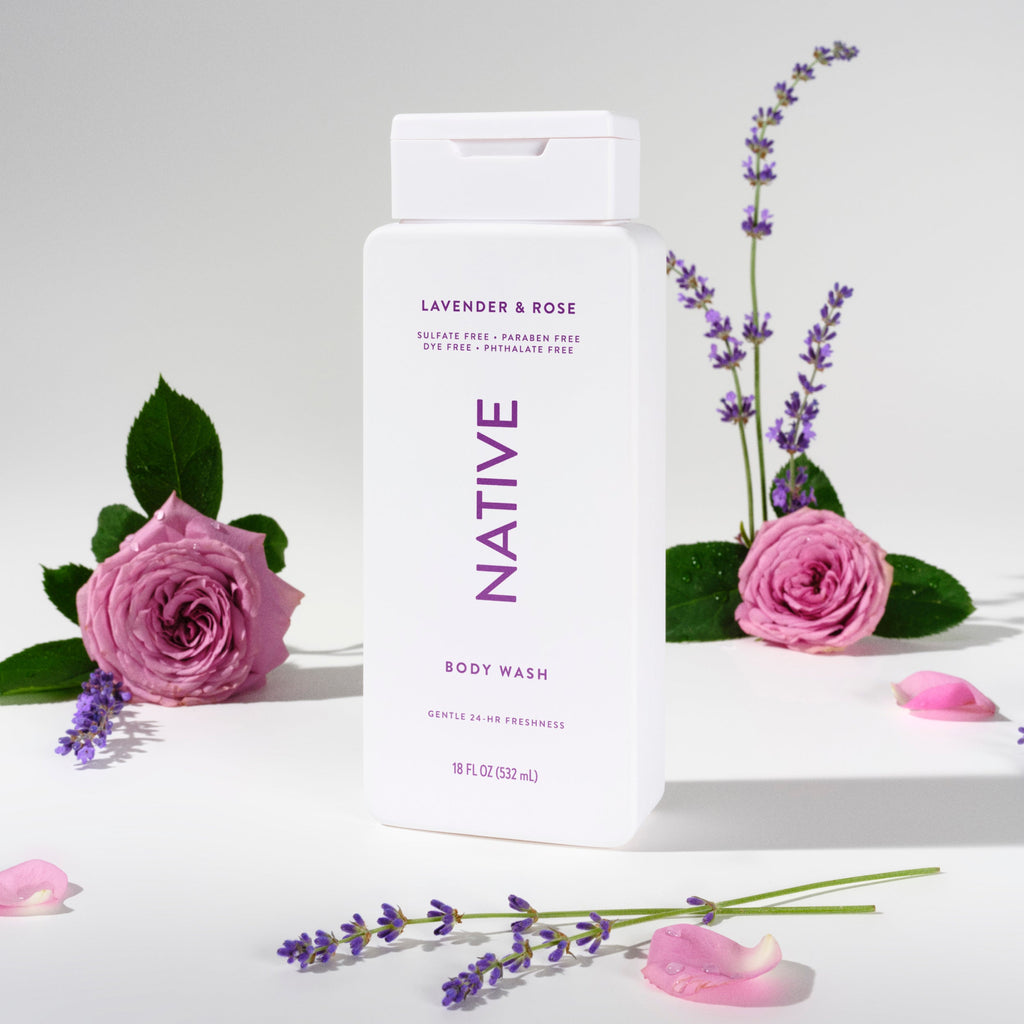 Body Wash - Lavender & Rose / Classic / 18oz - Clean Care Essential