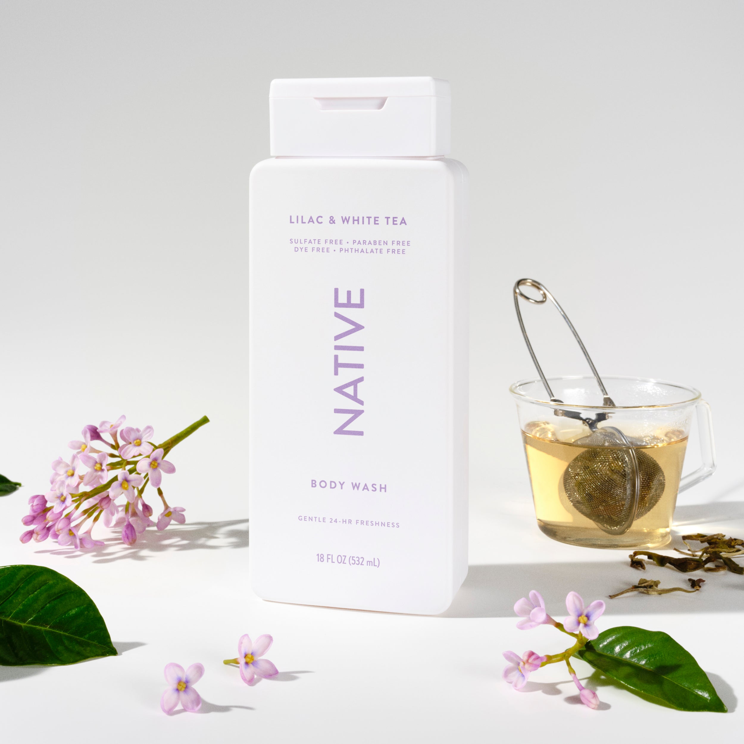 Body Wash - Lilac & White Tea / Classic / 18oz - Clean Care Essential