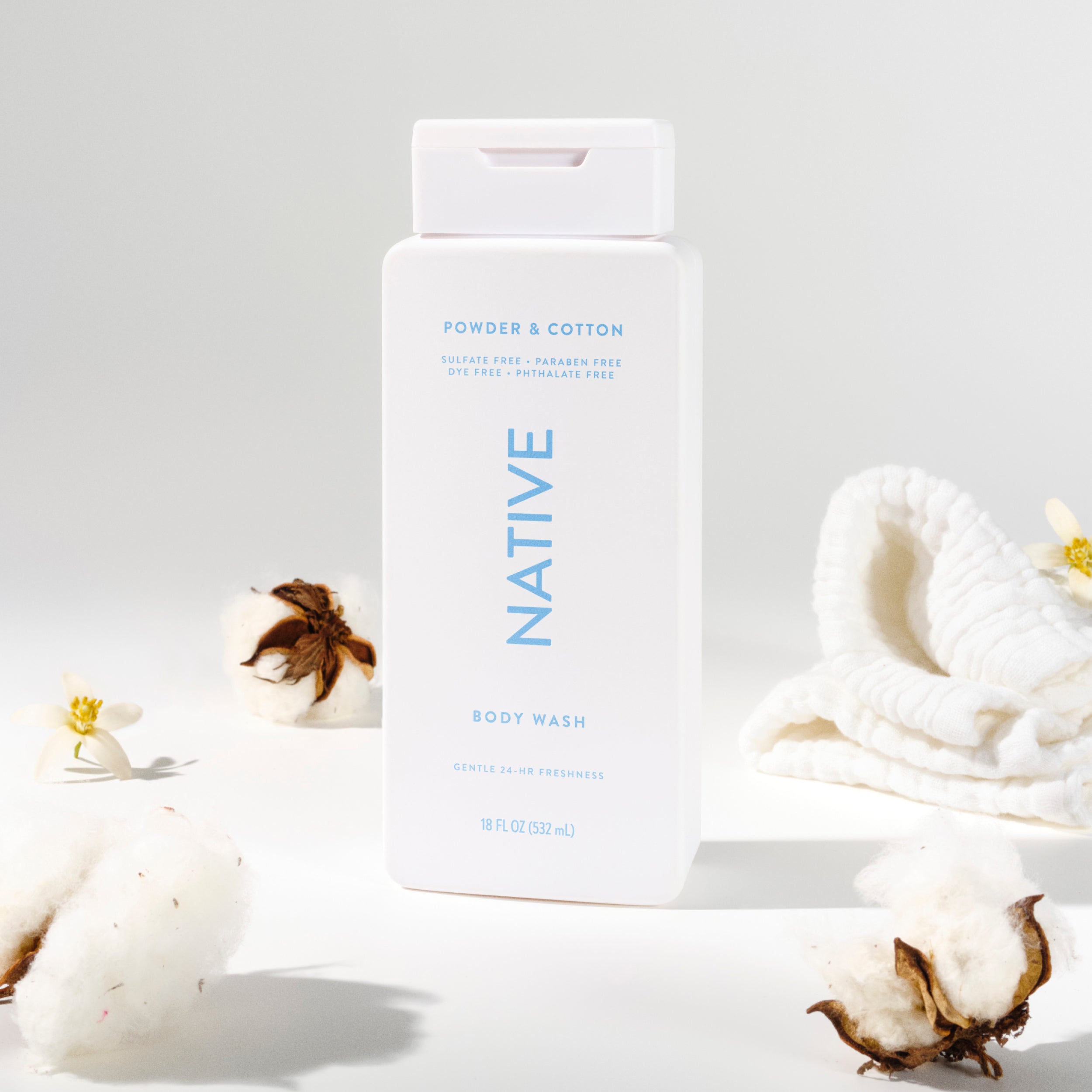 Body Wash - Powder & Cotton / Classic / 18oz - Clean Care Essential