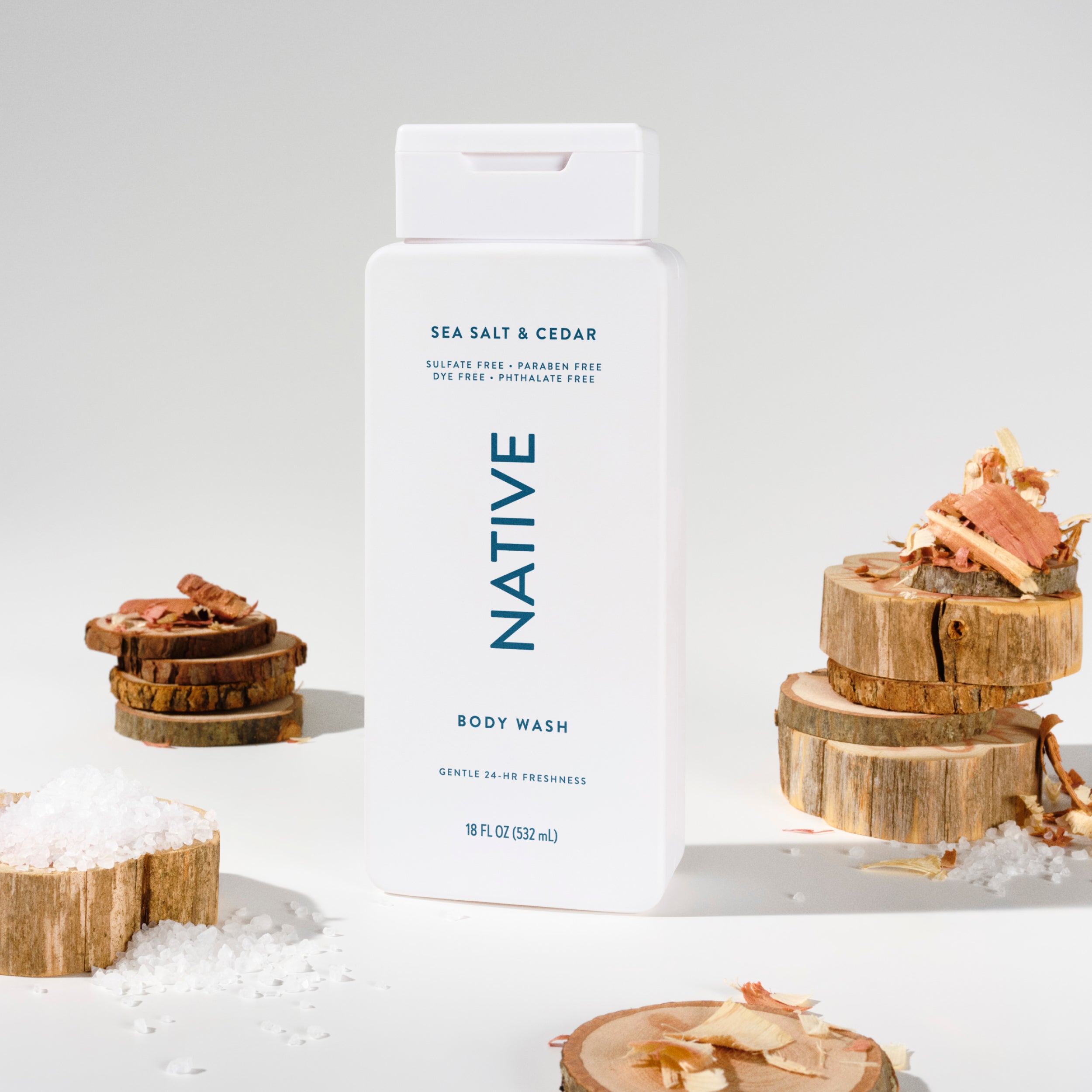 Body Wash - Sea Salt & Cedar / Classic / 18oz - Clean Care Essential