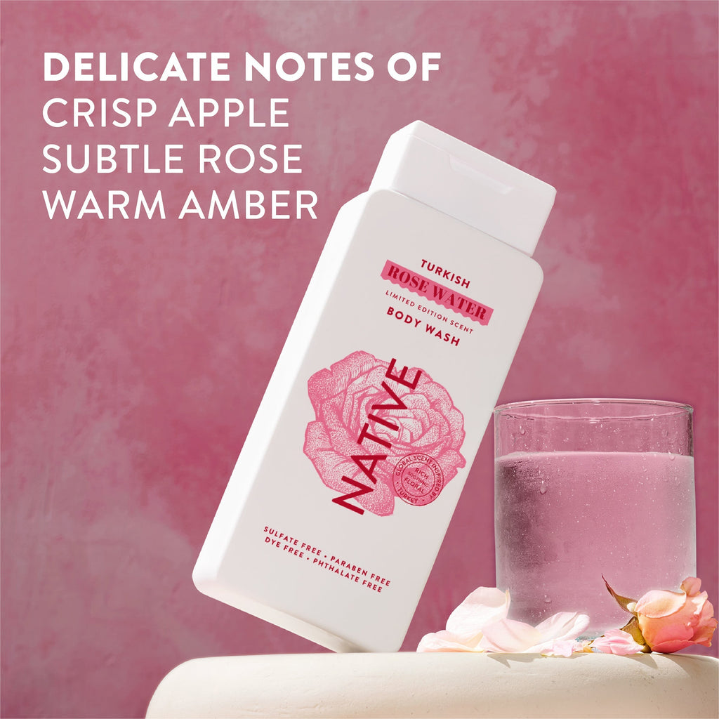 Body Wash - Turkish Rose Water / Limited Edition / 18oz - Clean Care Essential