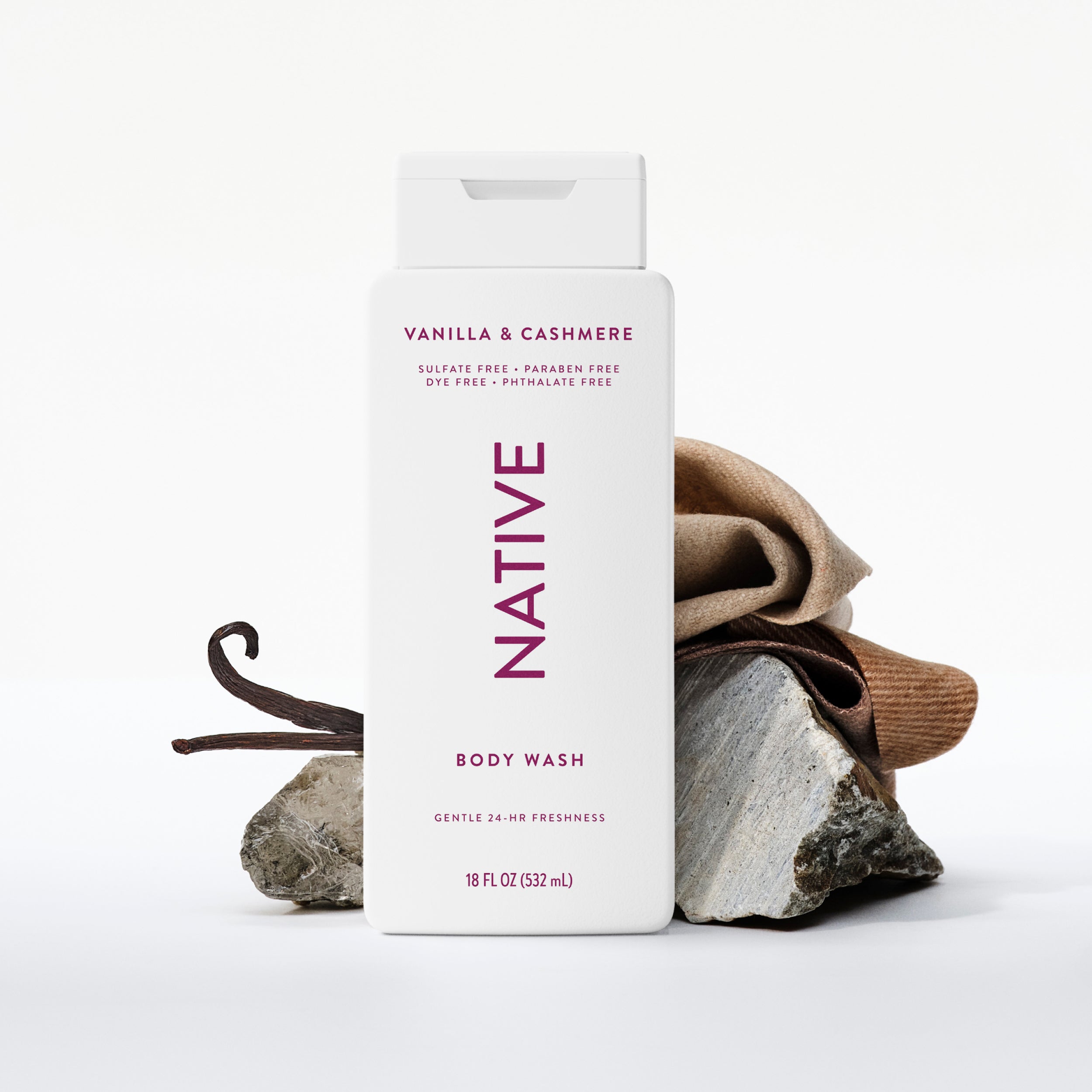 Body Wash - Vanilla & Cashmere / Classic / 18oz - Clean Care Essential