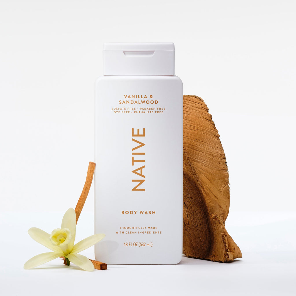 Body Wash - Vanilla & Sandalwood / Classic / 18oz - Clean Care Essential