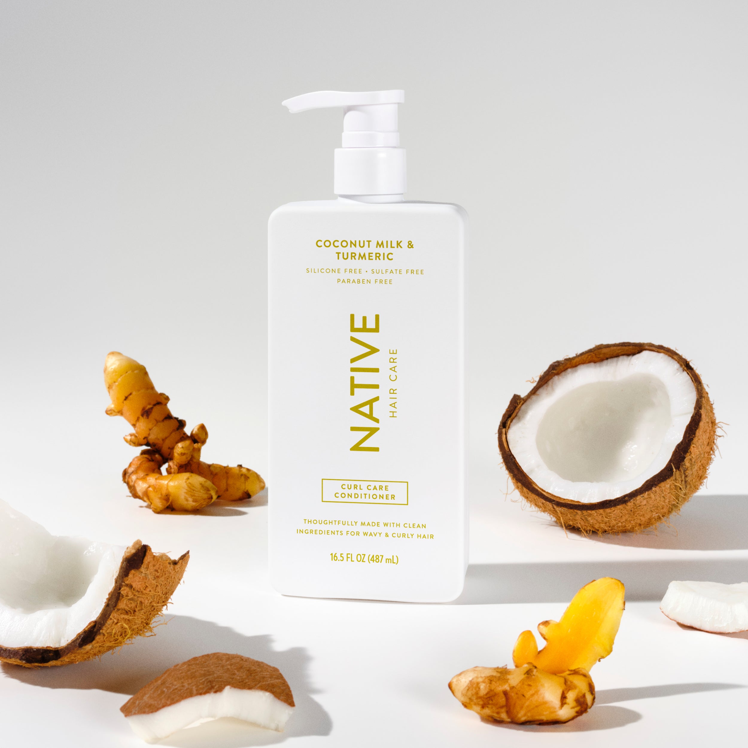 Curl Care Conditioner - Coconut Milk & Turmeric / Classic / 16.5oz - Clean Care Essential