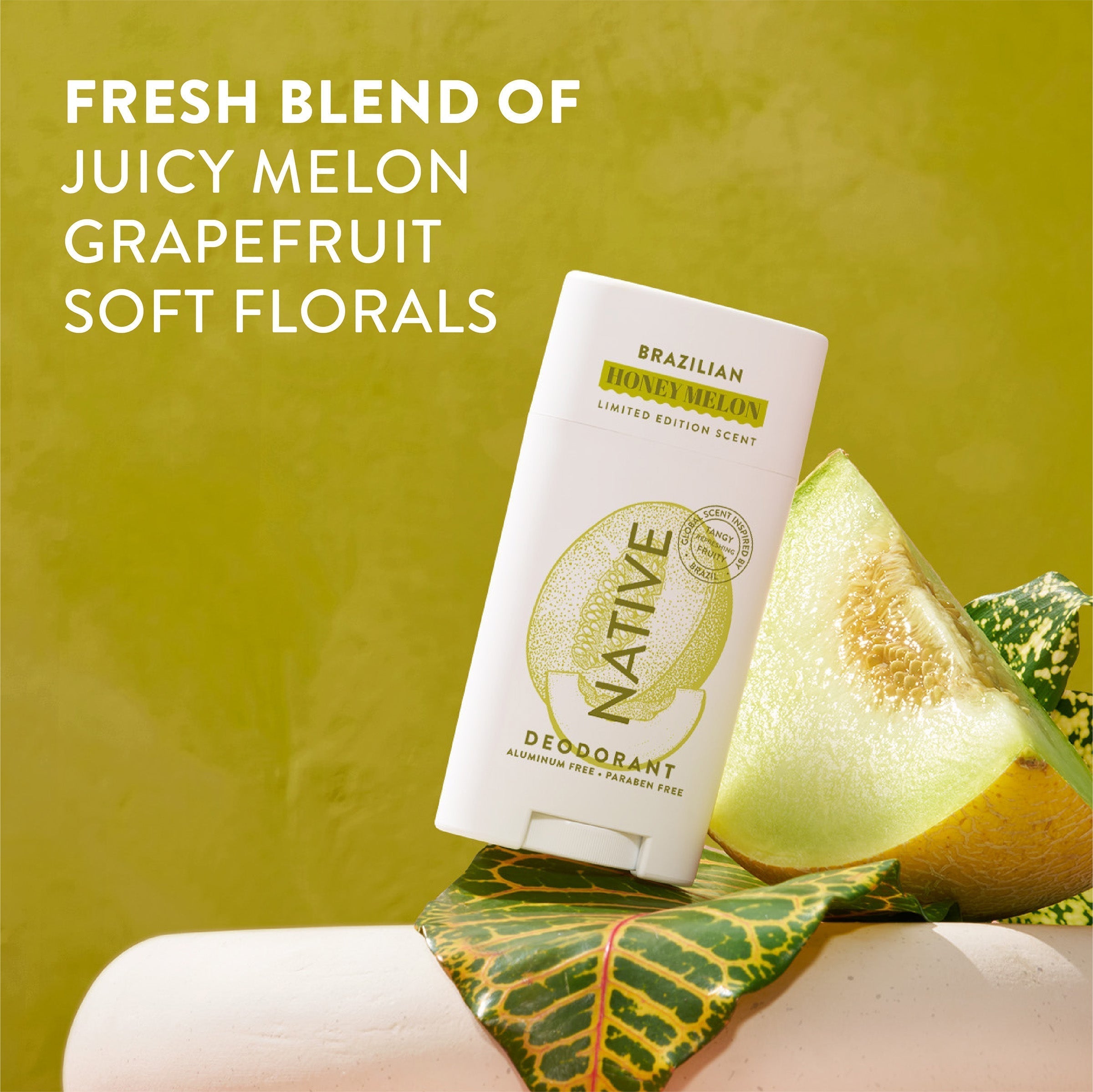 Deodorant Stick - Brazilian Honey Melon / Limited Edition / 2.65oz - Clean Care Essential