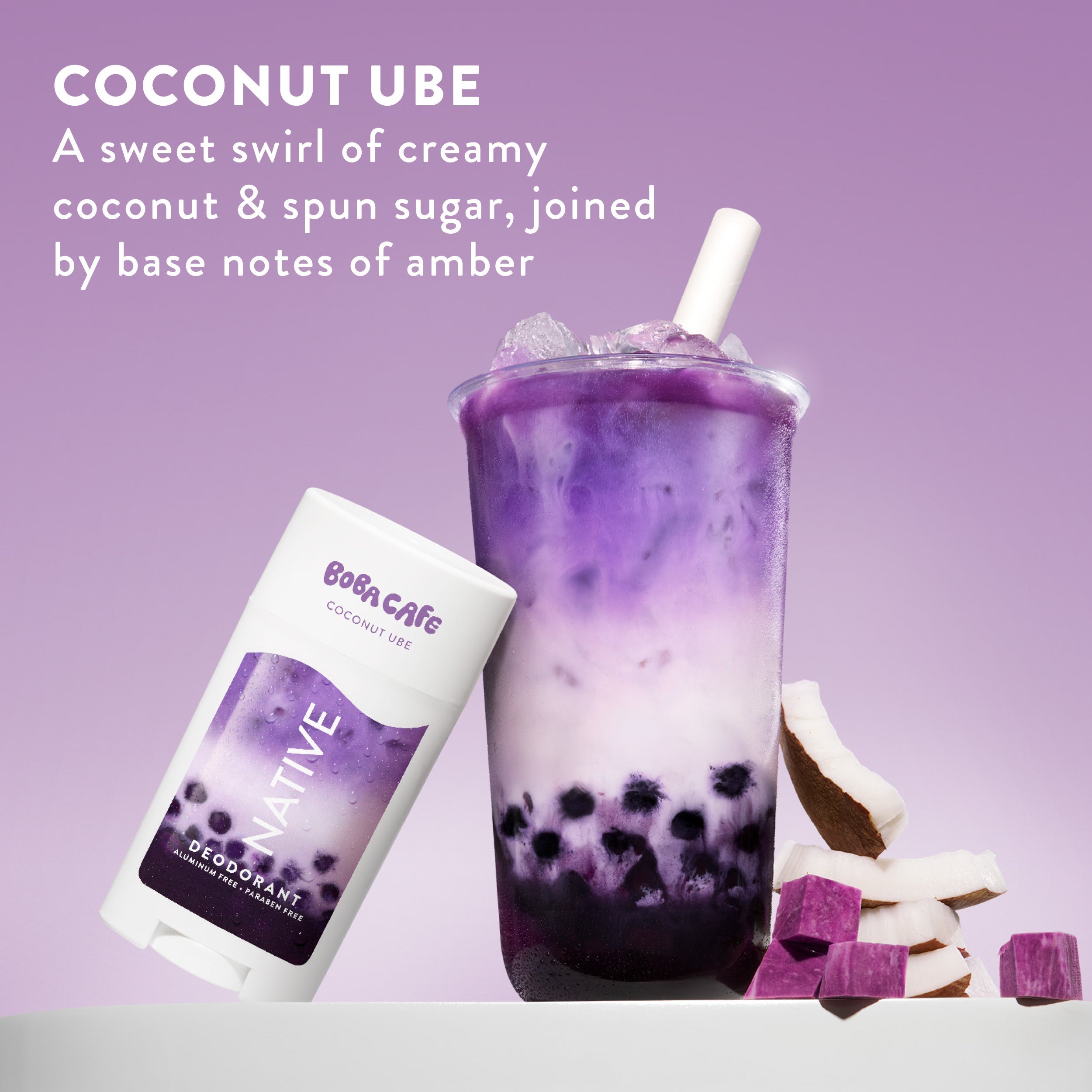 Deodorant Stick - Coconut Ube / Limited Edition / 2.65oz - Clean Care Essential