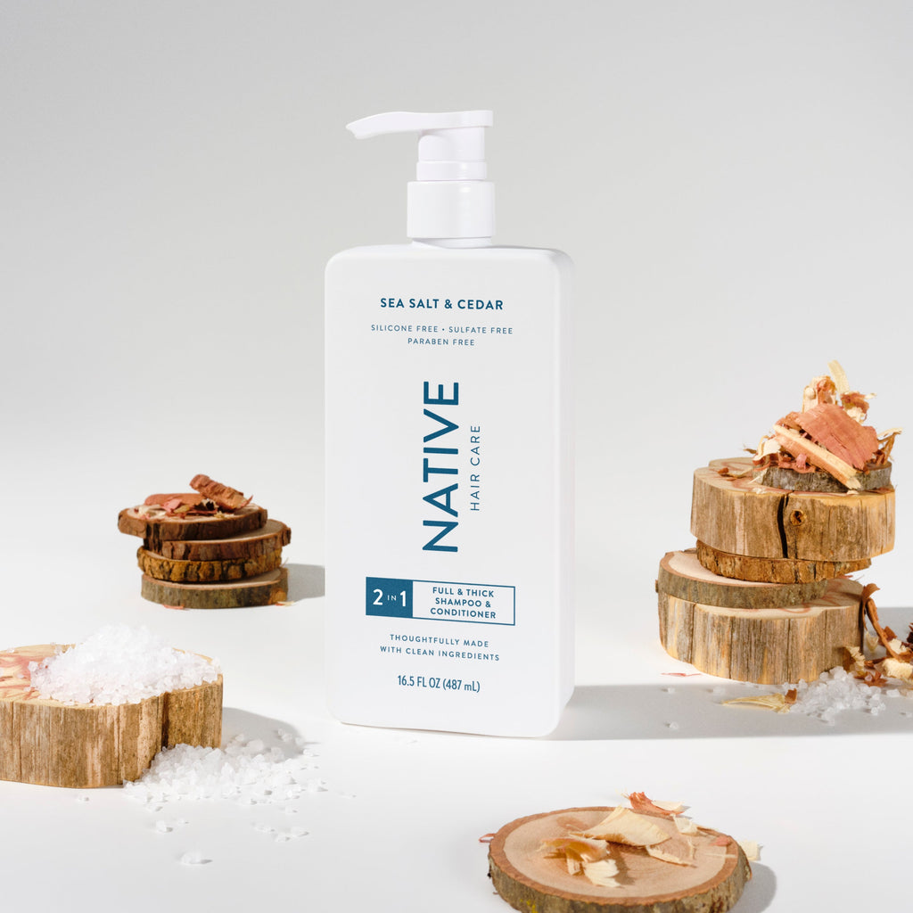 Full & Thick 2-in-1 Shampoo & Conditioner - Sea Salt & Cedar / Classic / 16.5oz - Clean Care Essential