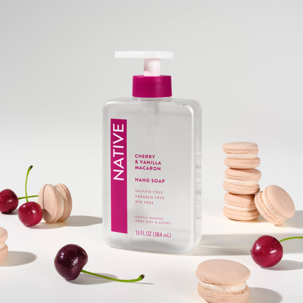 Hand Soap - Cherry & Vanilla Macaron / Classic / 13oz - Clean Care Essential