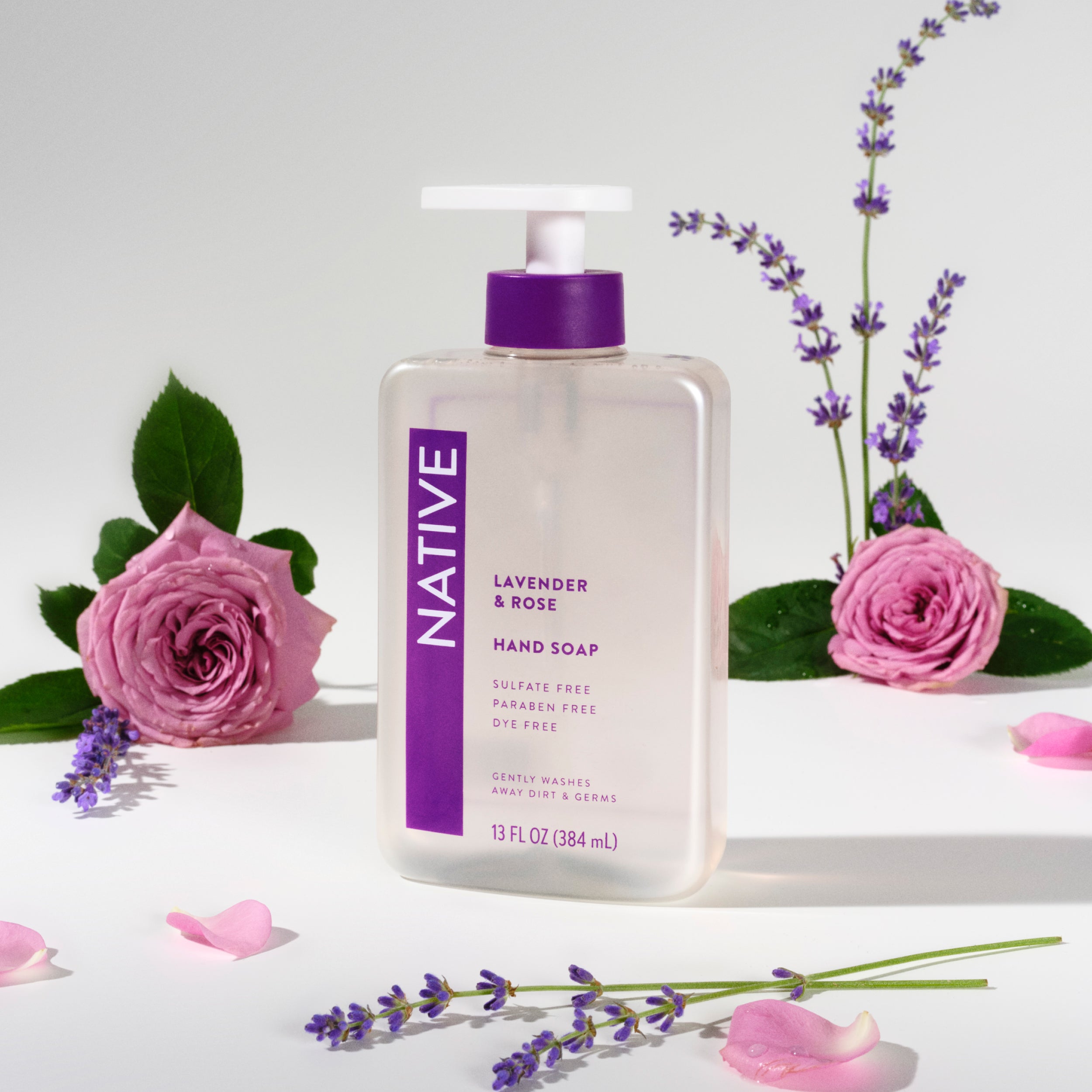 Hand Soap - Lavender & Rose / Classic / 13oz - Clean Care Essential