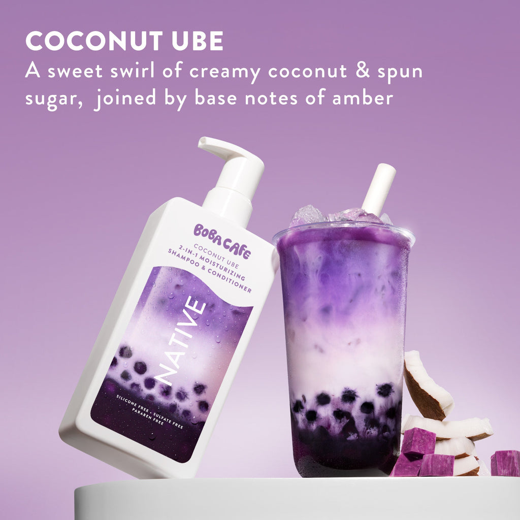 Moisturizing 2-in-1 Shampoo & Conditioner - Coconut Ube / Limited Edition / 16.5oz - Clean Care Essential