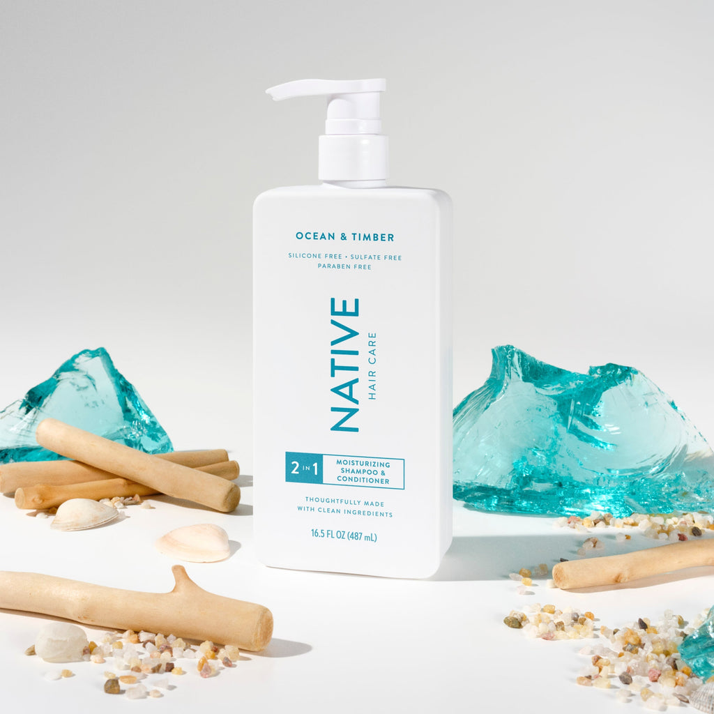 Moisturizing 2-in-1 Shampoo & Conditioner - Ocean & Timber / Classic / 16.5oz - Clean Care Essential