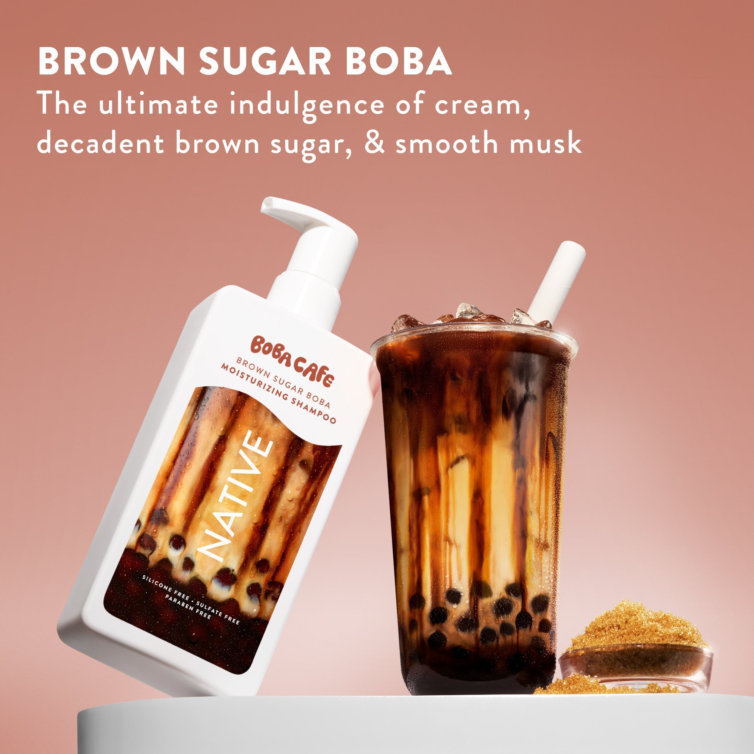 Moisturizing Shampoo - Brown Sugar Boba / Limited Edition / 16.5oz - Clean Care Essential