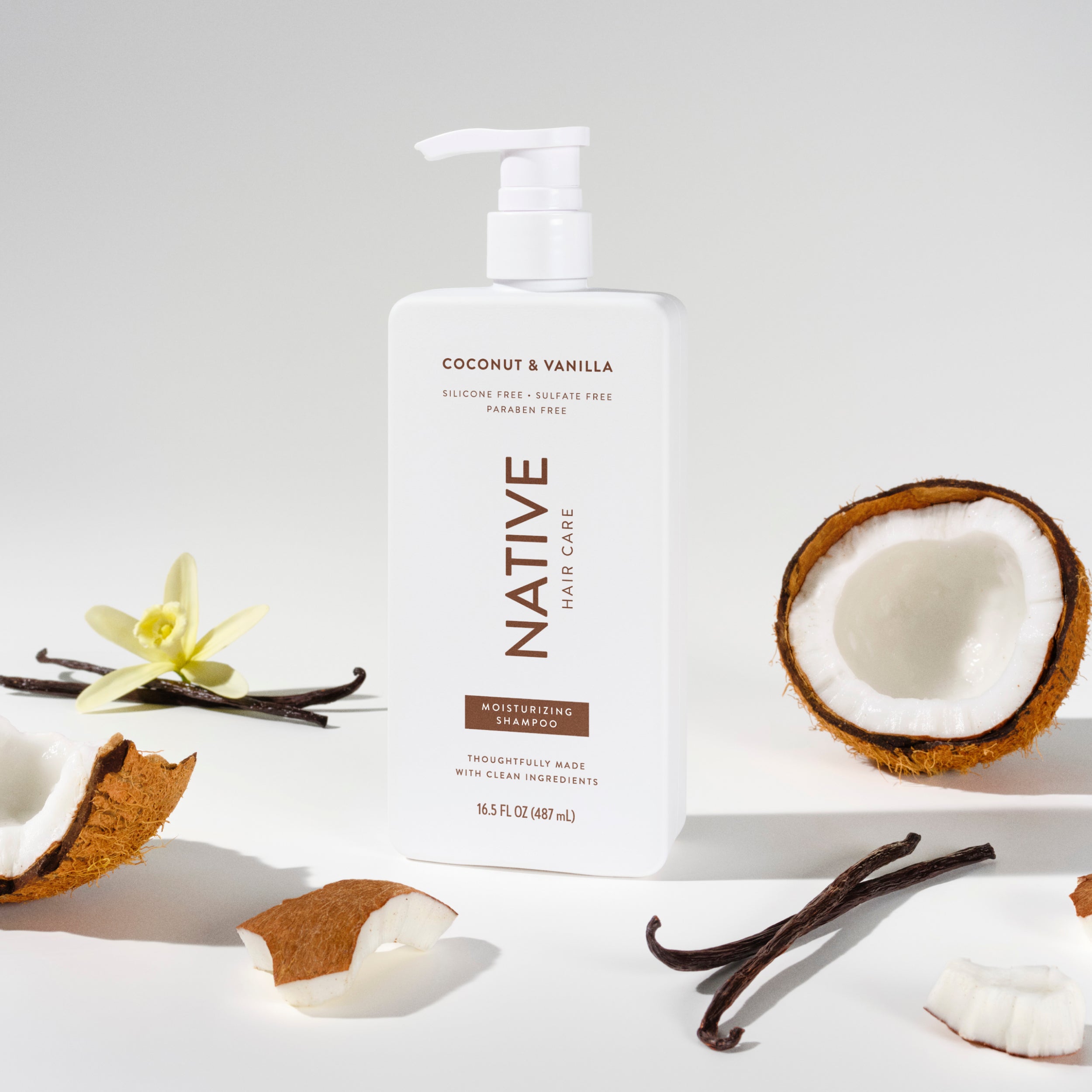 Moisturizing Shampoo - Coconut & Vanilla / Classic / 16.5oz - Clean Care Essential