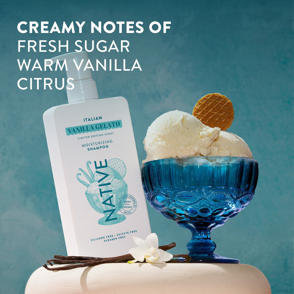 Moisturizing Shampoo - Italian Vanilla Gelato / Limited Edition / 16.5oz - Clean Care Essential