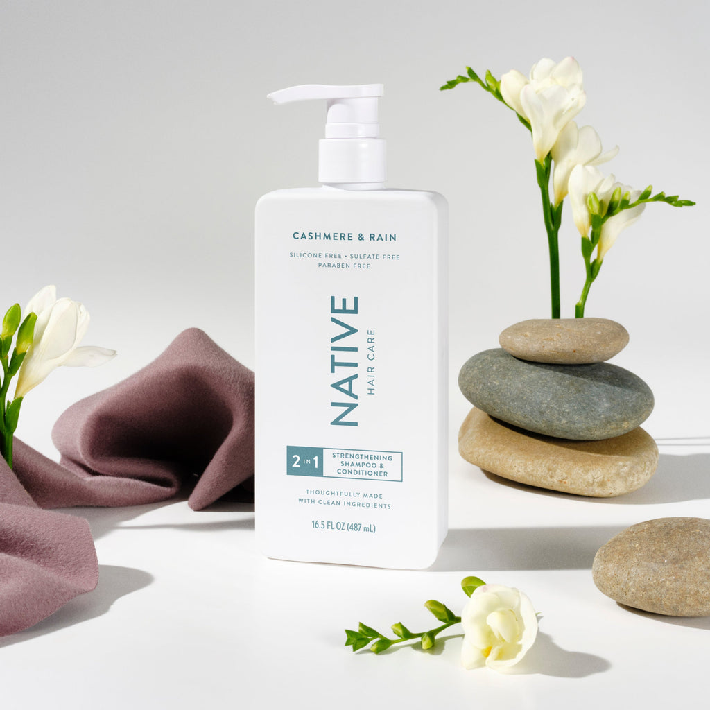 Strengthening 2-in-1 Shampoo & Conditioner - Cashmere & Rain / Classic / 16.5oz - Clean Care Essential