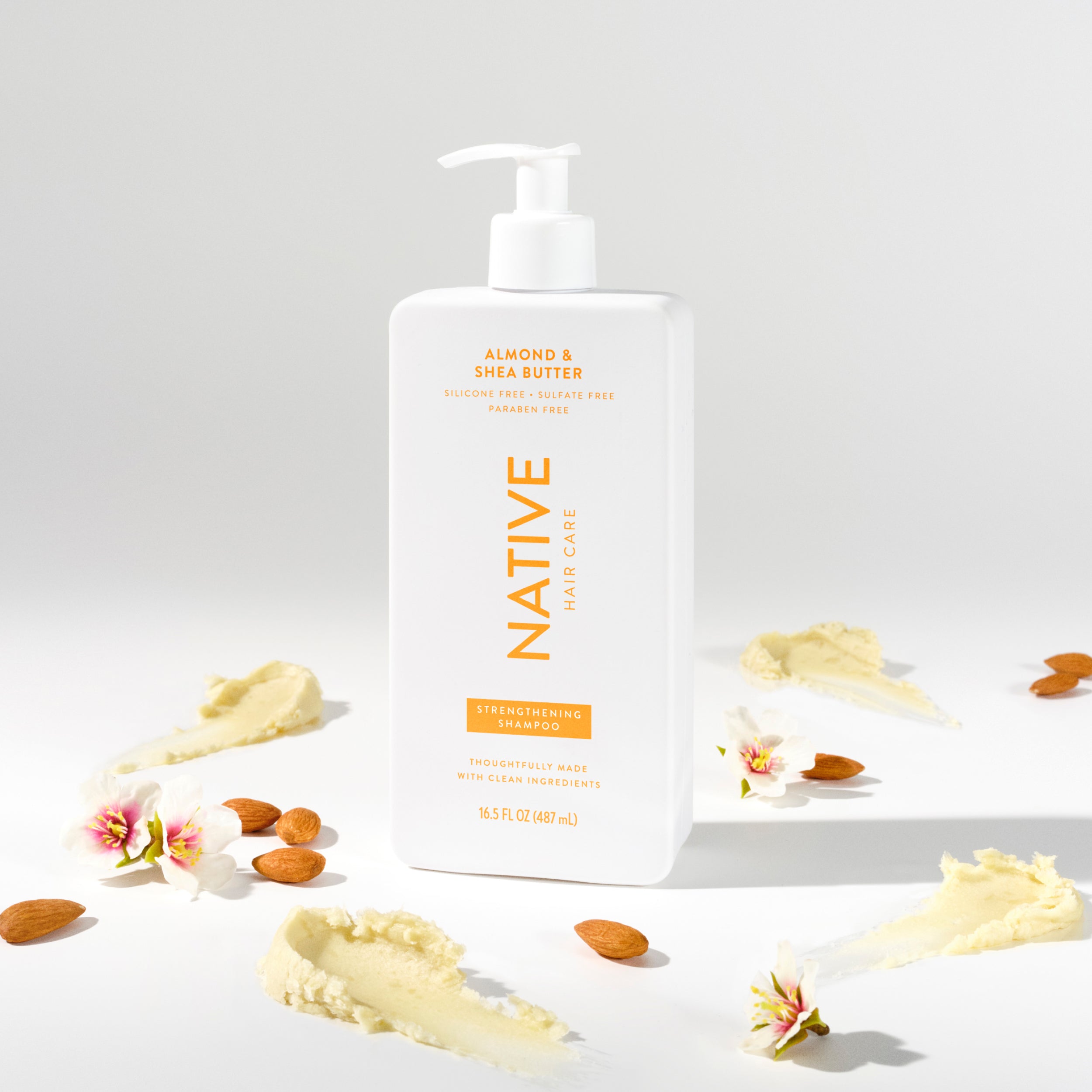 Strengthening Shampoo - Almond & Shea Butter / Classic / 16.5oz - Clean Care Essential