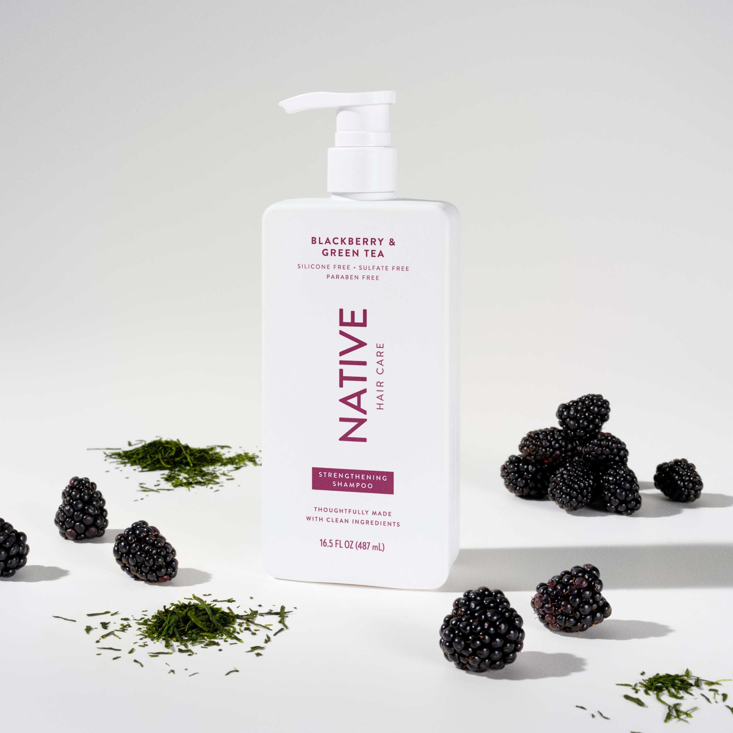 Strengthening Shampoo - Blackberry & Green Tea / Classic / 16.5oz - Clean Care Essential