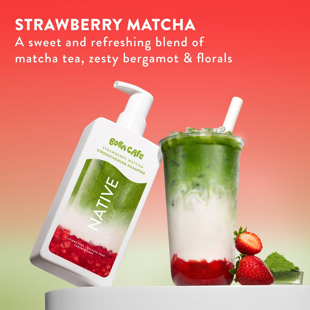 Strengthening Shampoo - Strawberry Matcha / Limited Edition / 16.5oz - Clean Care Essential
