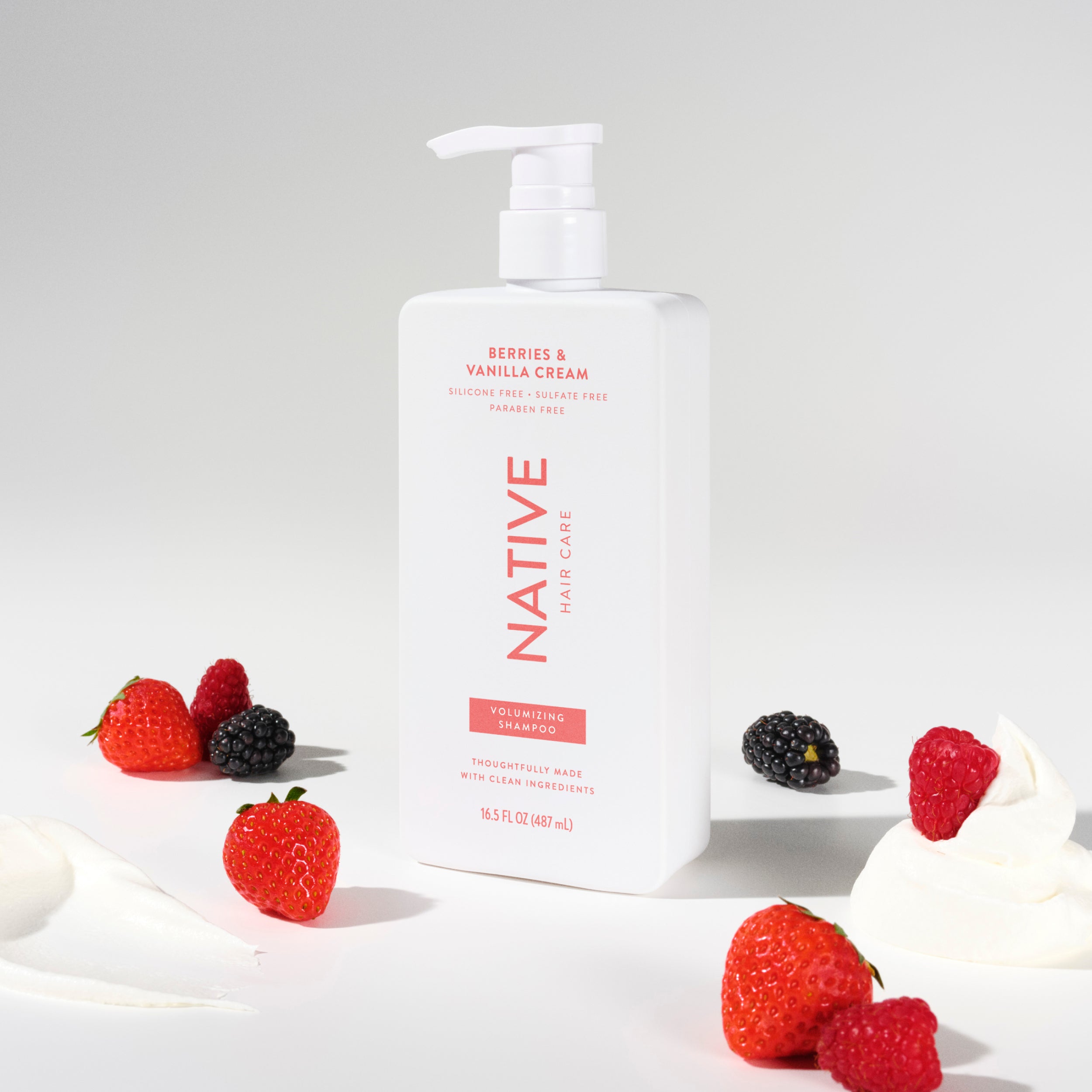 Volumizing Shampoo - Berries & Vanilla Cream / Classic / 16.5oz - Polished Daily Care