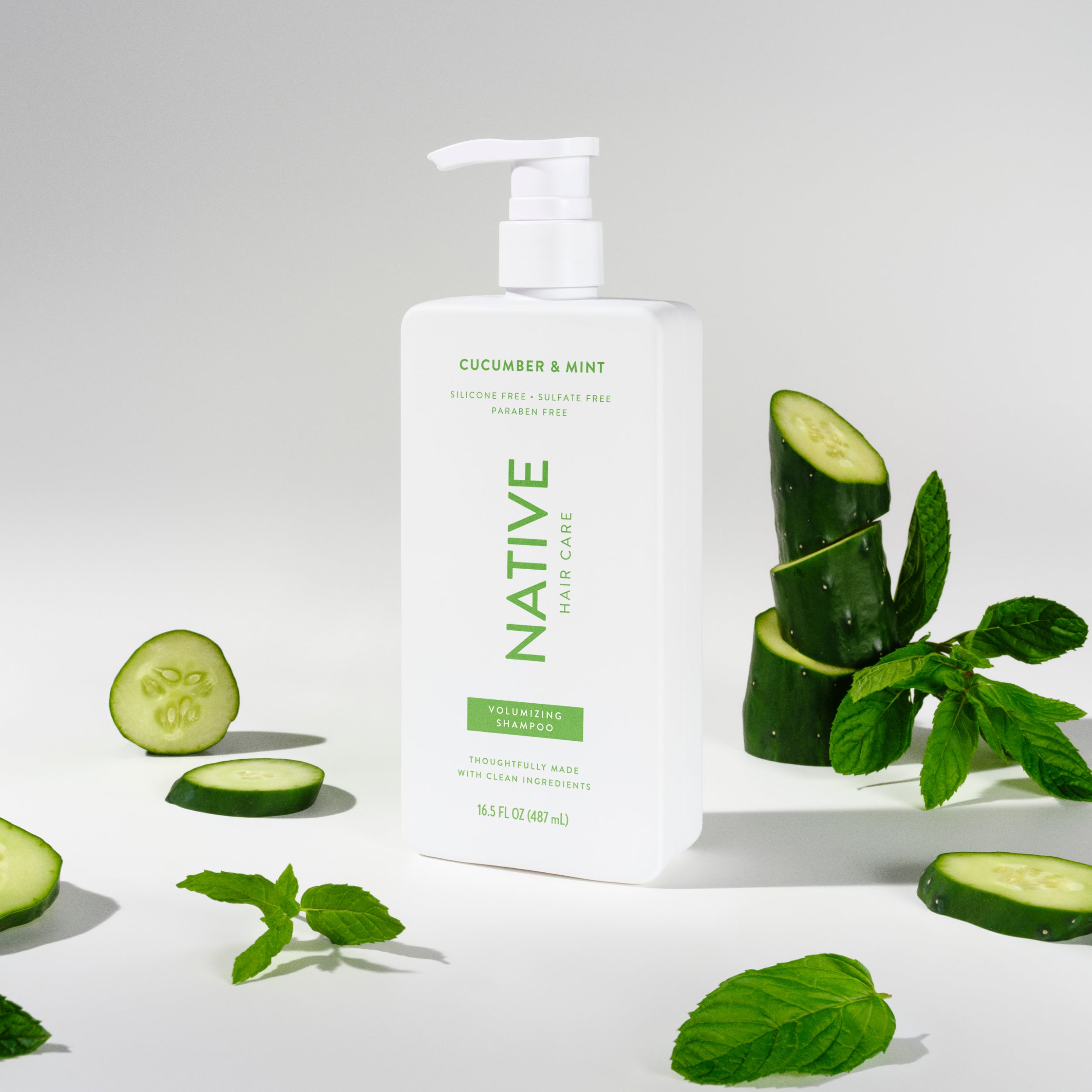Volumizing Shampoo - Cucumber & Mint / Classic / 16.5oz - Clean Care Essential