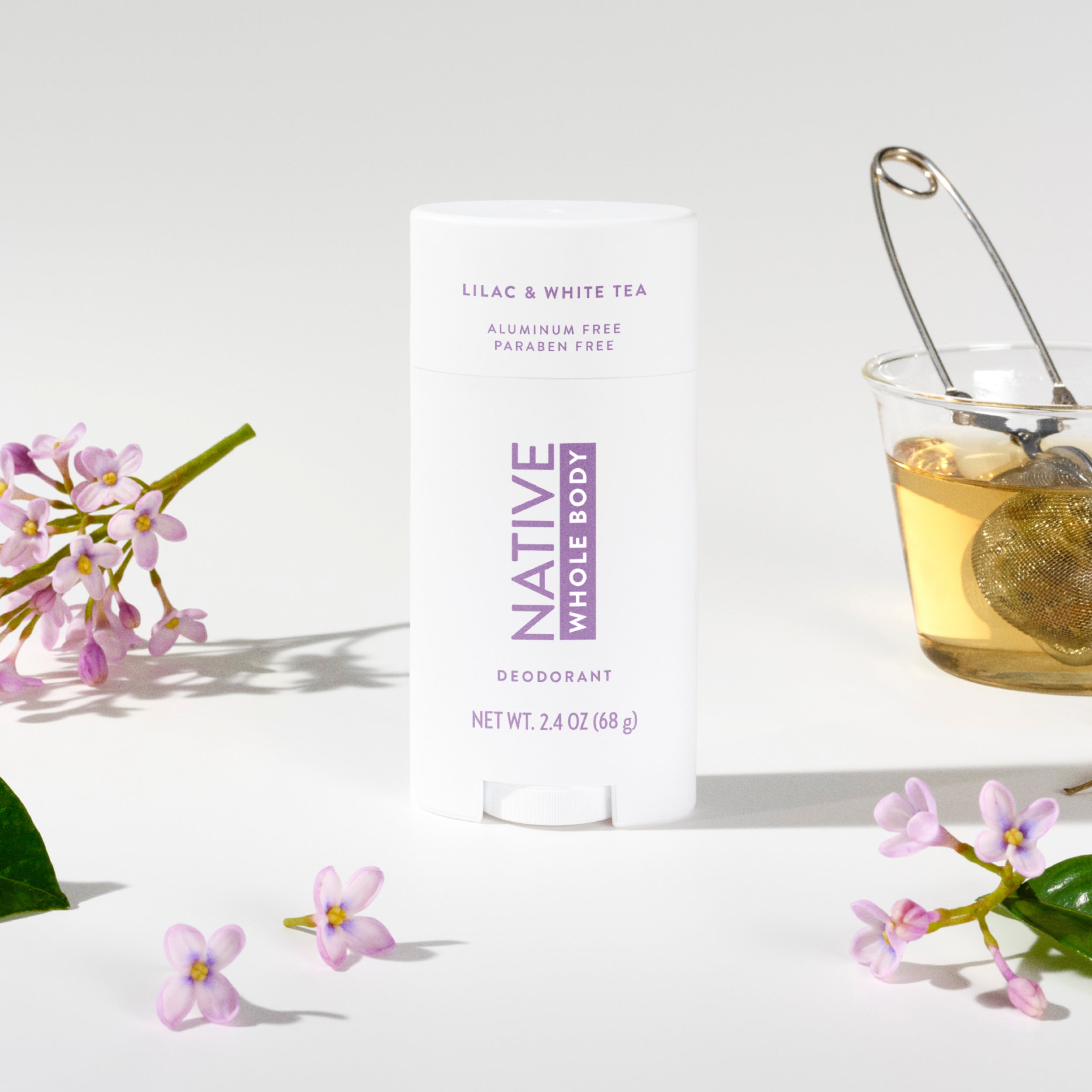 Whole Body Deodorant Stick - Lilac & White Tea / Classic / 2.4oz - Clean Care Essential