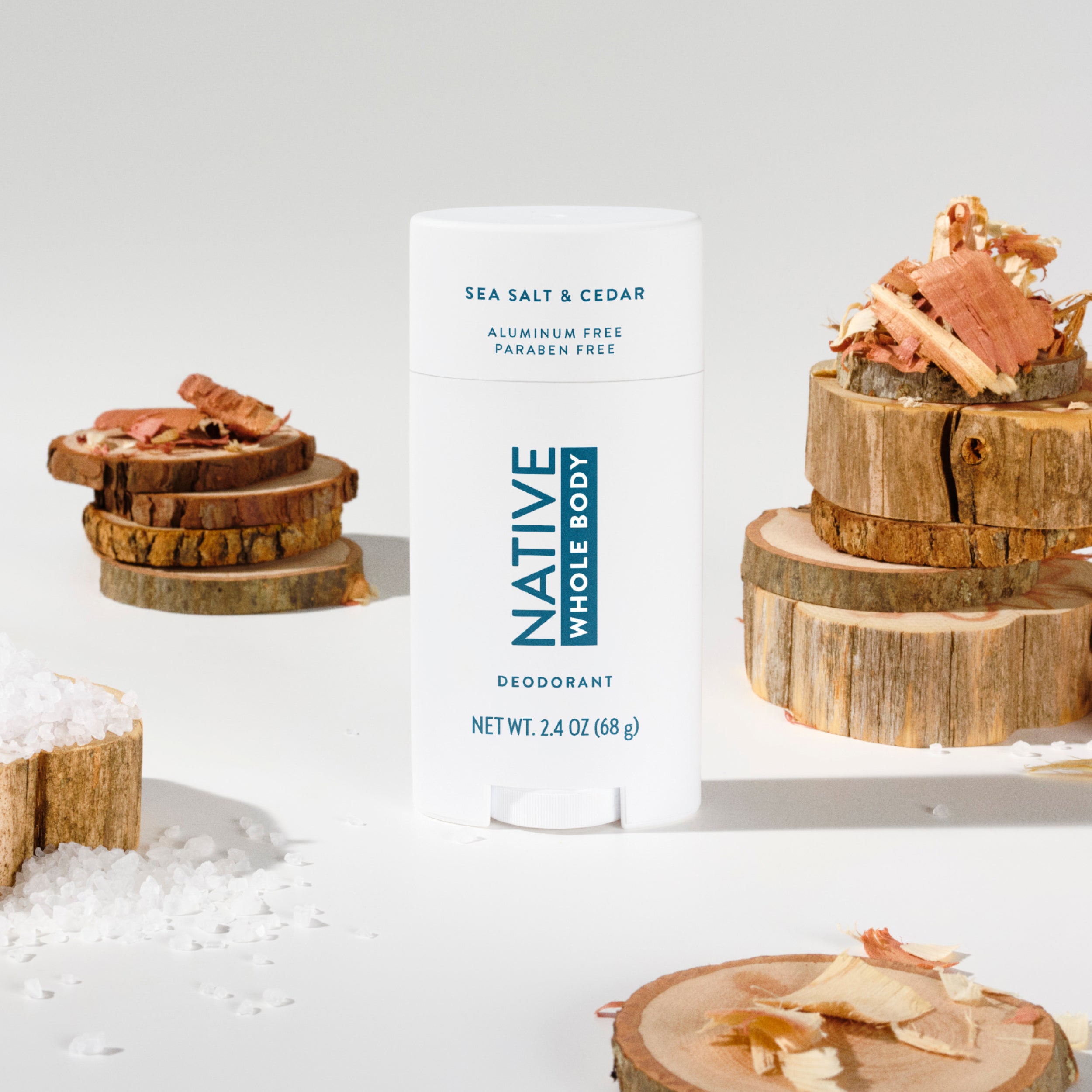 Whole Body Deodorant Stick - Sea Salt & Cedar / Classic / 2.4oz - Clean Care Essential