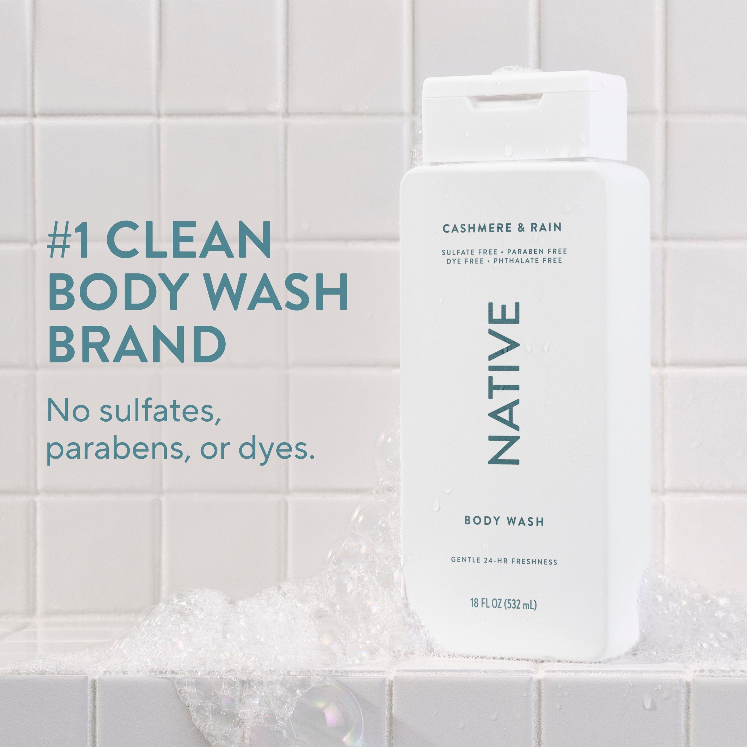 Body Wash - Cashmere & Rain / Classic / 18oz - Clean Care Essential
