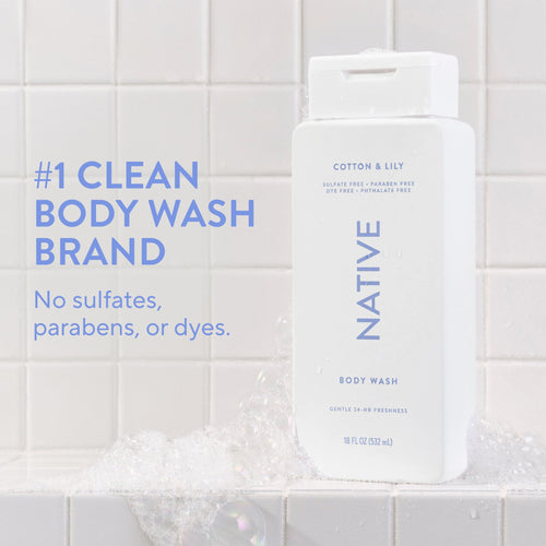 Body Wash - Cotton & Lily / Classic / 18oz - Clean Care Essential