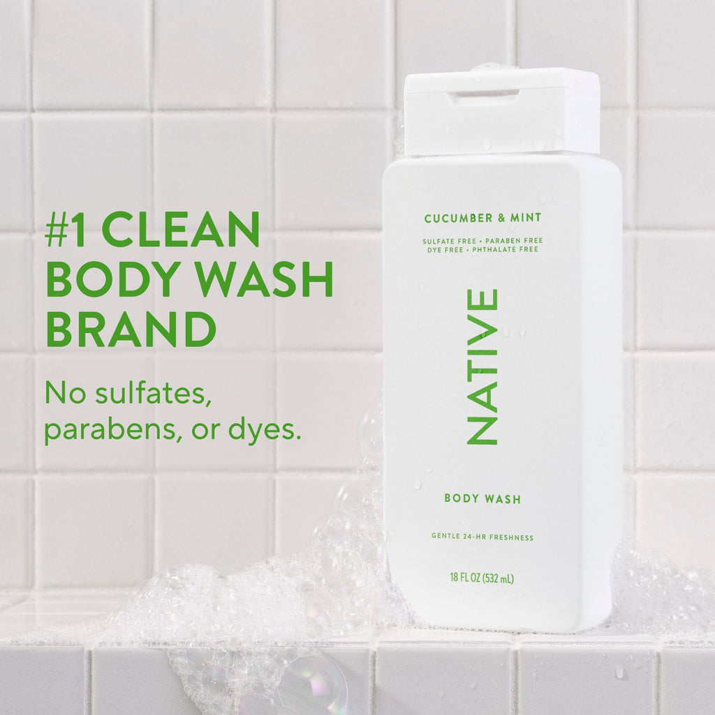 Body Wash - Cucumber & Mint / Classic / 18oz - Clean Care Essential