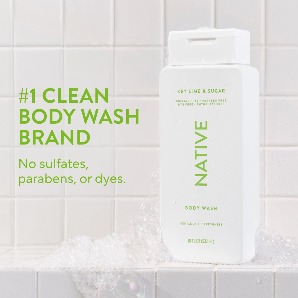 Body Wash - Key Lime & Sugar / Classic / 18oz - Clean Care Essential