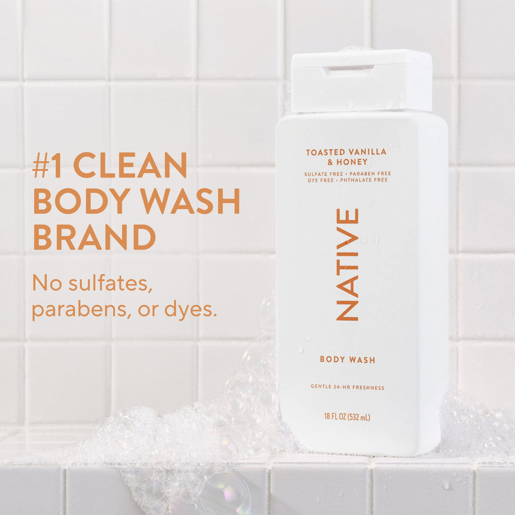 Body Wash - Toasted Vanilla & Honey / Classic / 18oz - Clean Care Essential