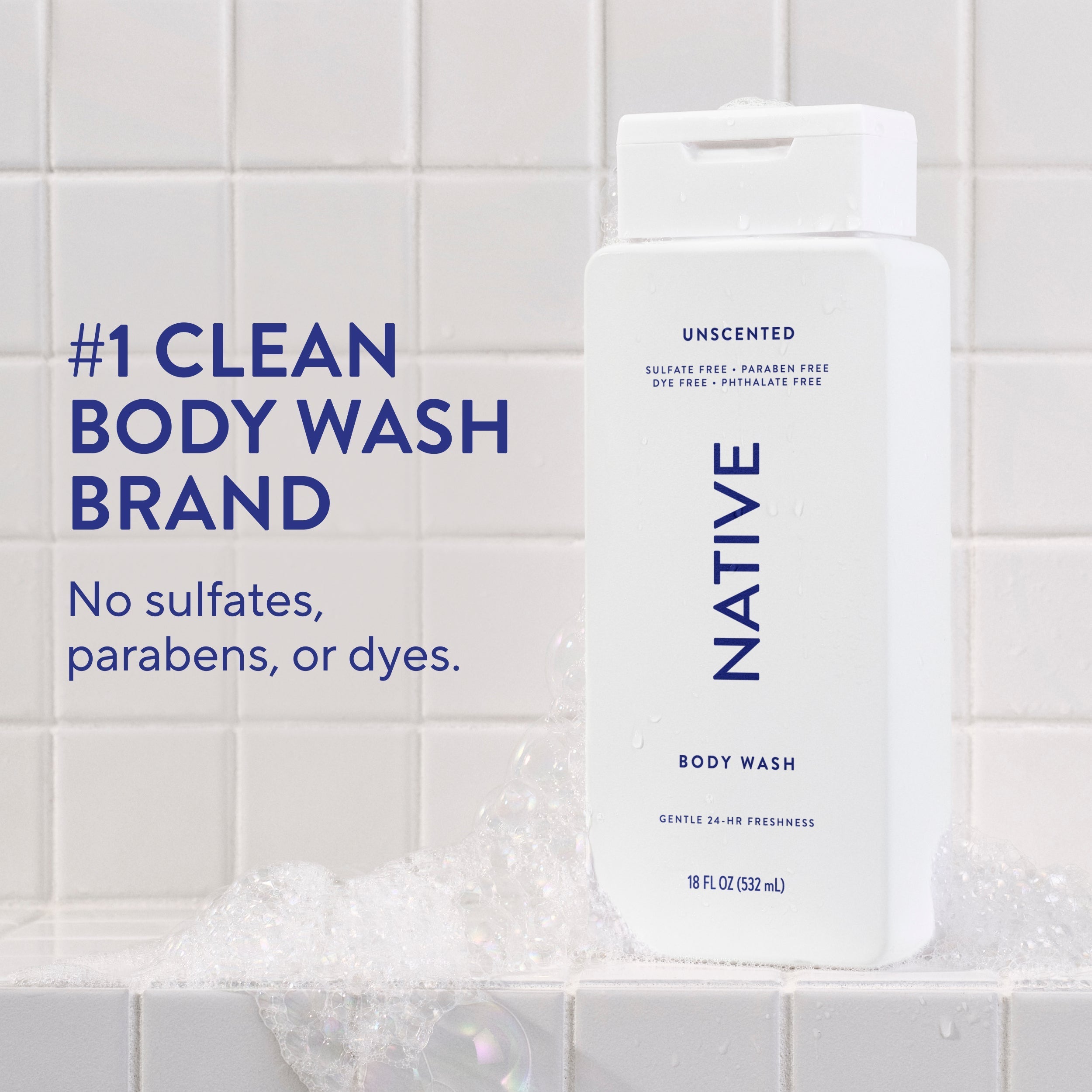 Body Wash - Unscented / Classic / 18oz - Clean Care Essential