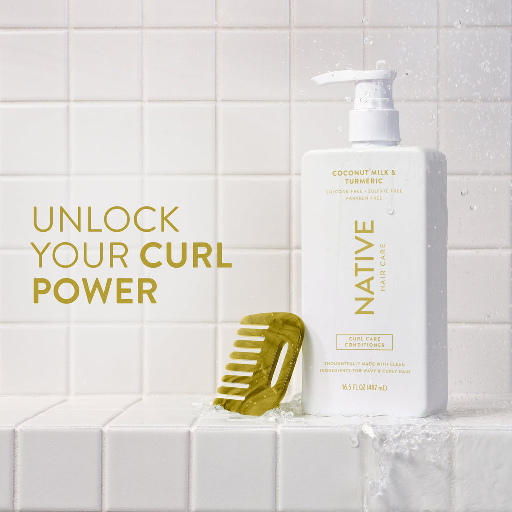 Curl Care Conditioner - Coconut Milk & Turmeric / Classic / 16.5oz - Clean Care Essential