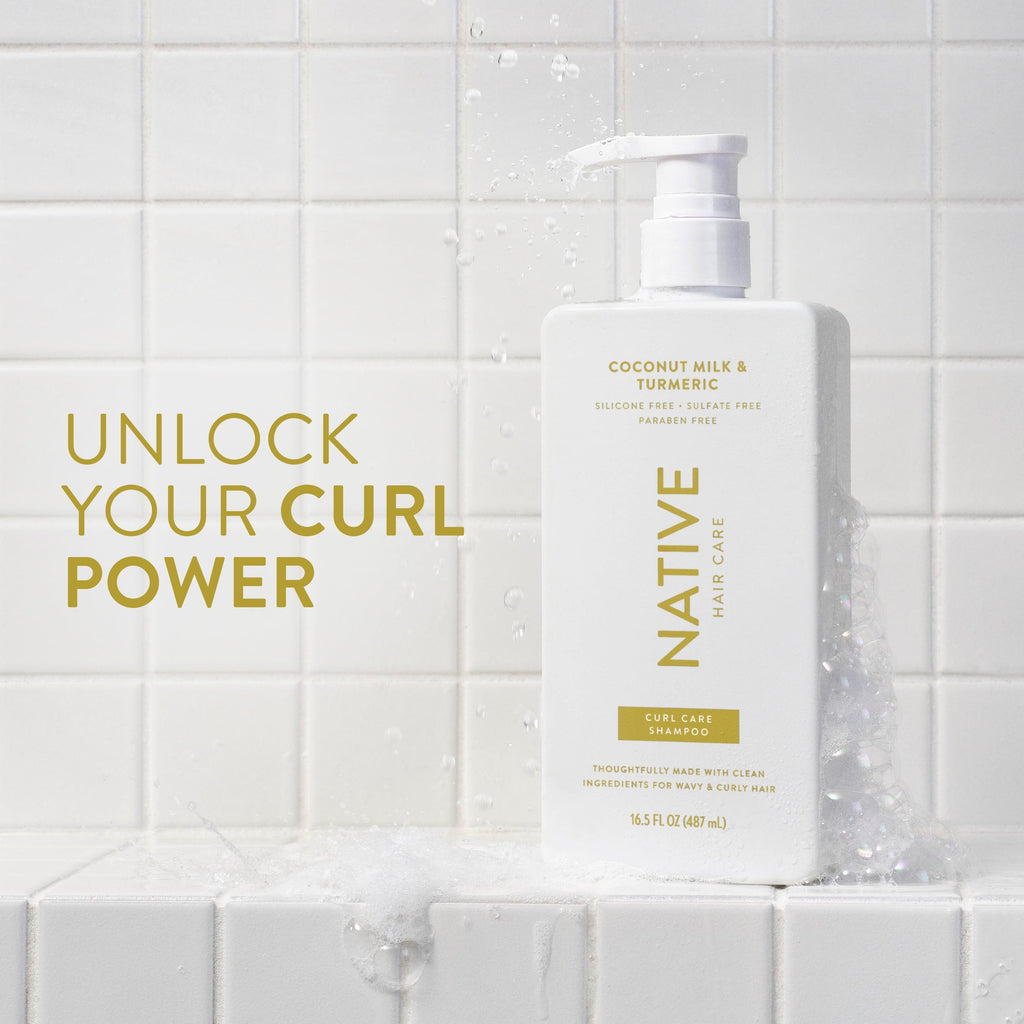 Curl Care Shampoo - Coconut Milk & Turmeric / Classic / 16.5oz - Clean Care Essential
