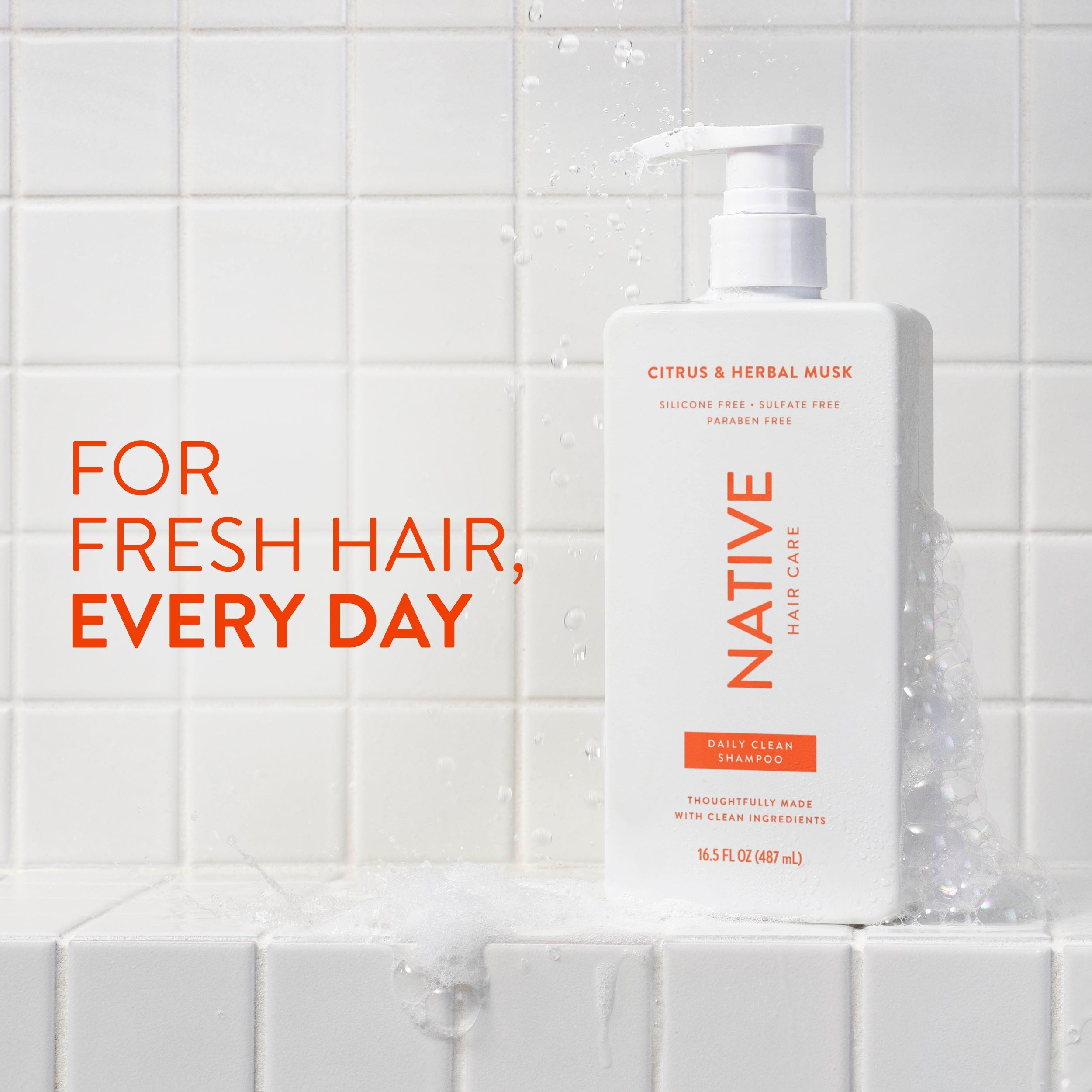 Daily Clean Shampoo - Citrus & Herbal Musk / Classic / 16.5oz - Clean Care Essential